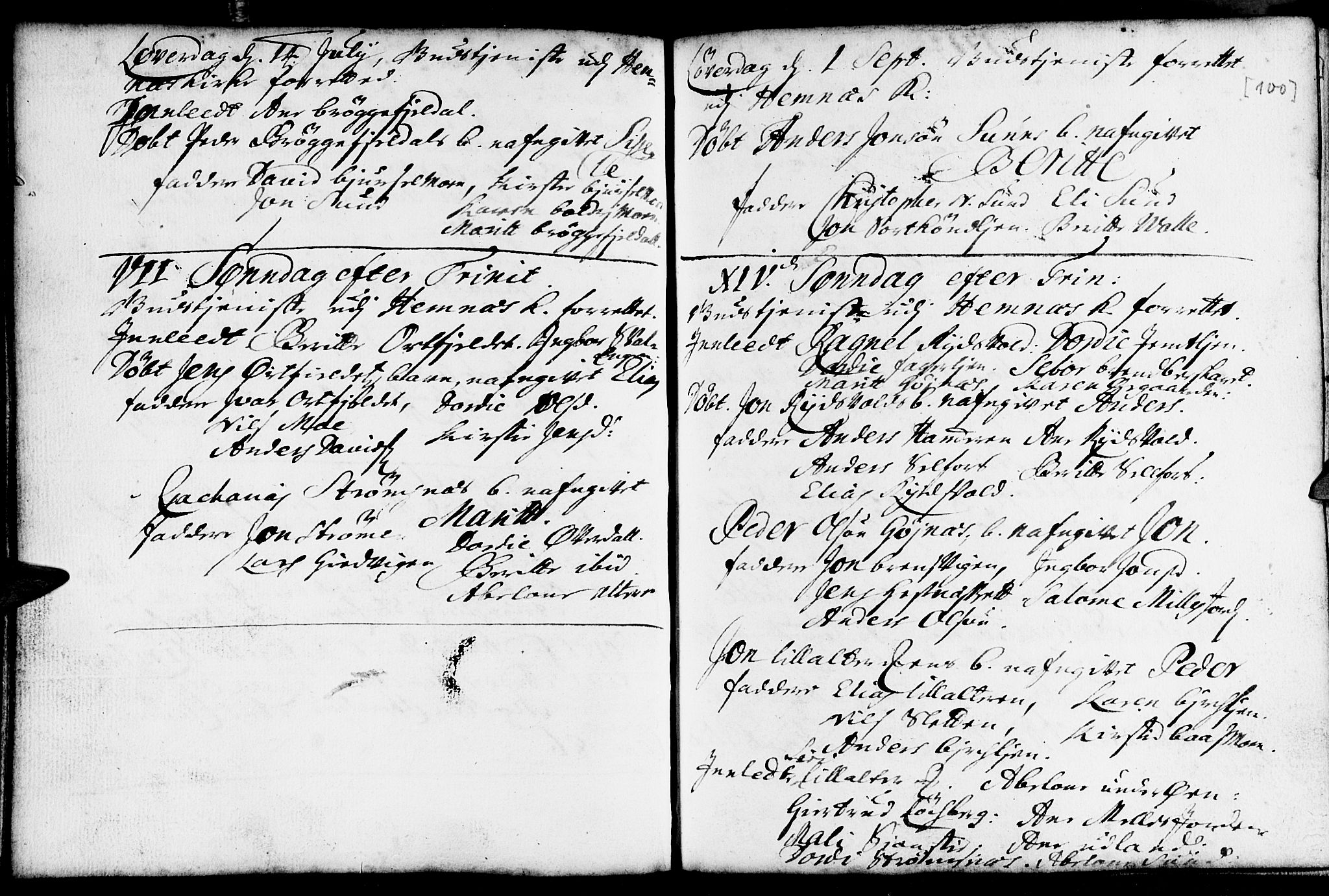 Ministerialprotokoller, klokkerbøker og fødselsregistre - Nordland, AV/SAT-A-1459/825/L0345: Parish register (official) no. 825A01, 1704-1728, p. 100