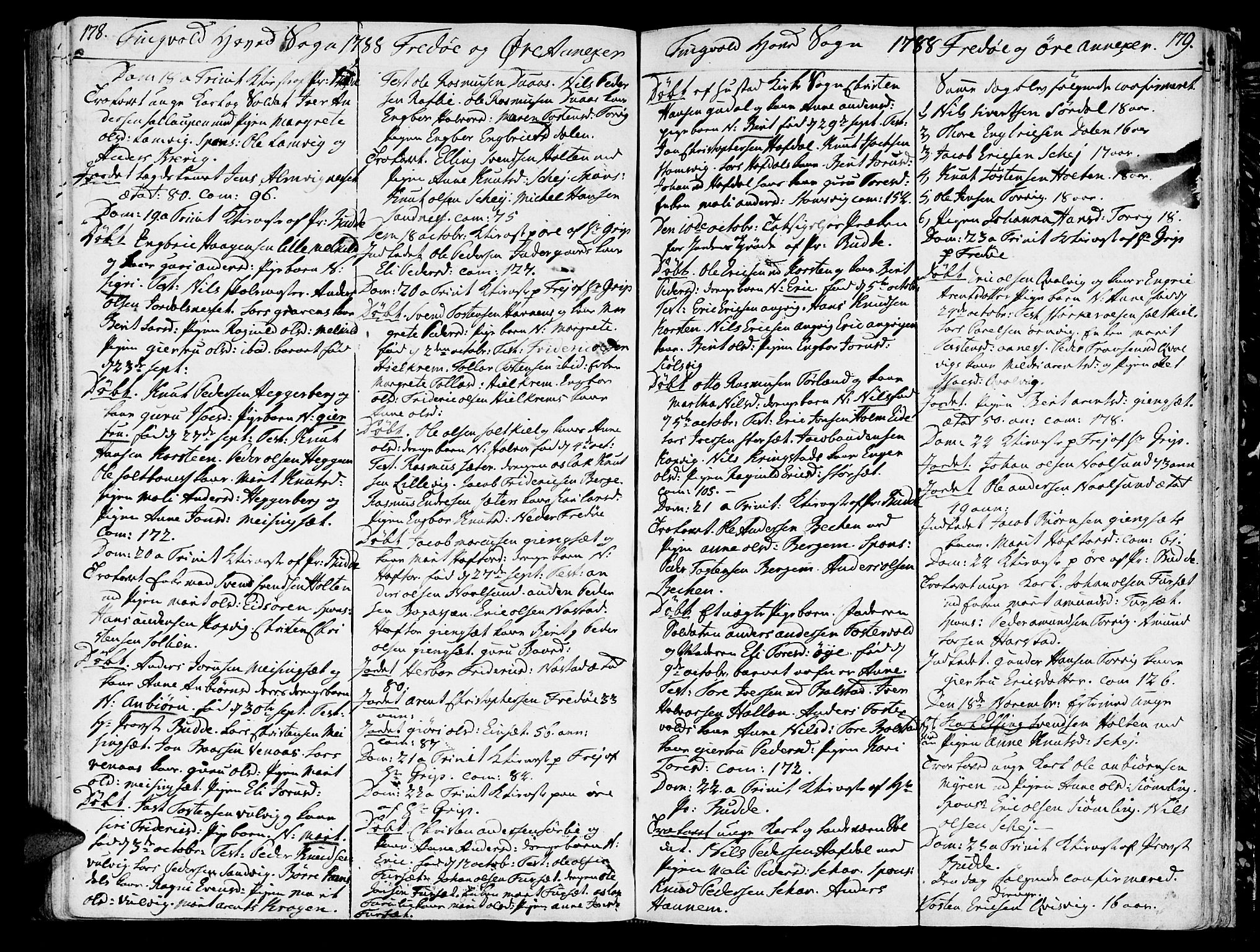 Ministerialprotokoller, klokkerbøker og fødselsregistre - Møre og Romsdal, SAT/A-1454/586/L0980: Parish register (official) no. 586A06, 1776-1794, p. 178-179