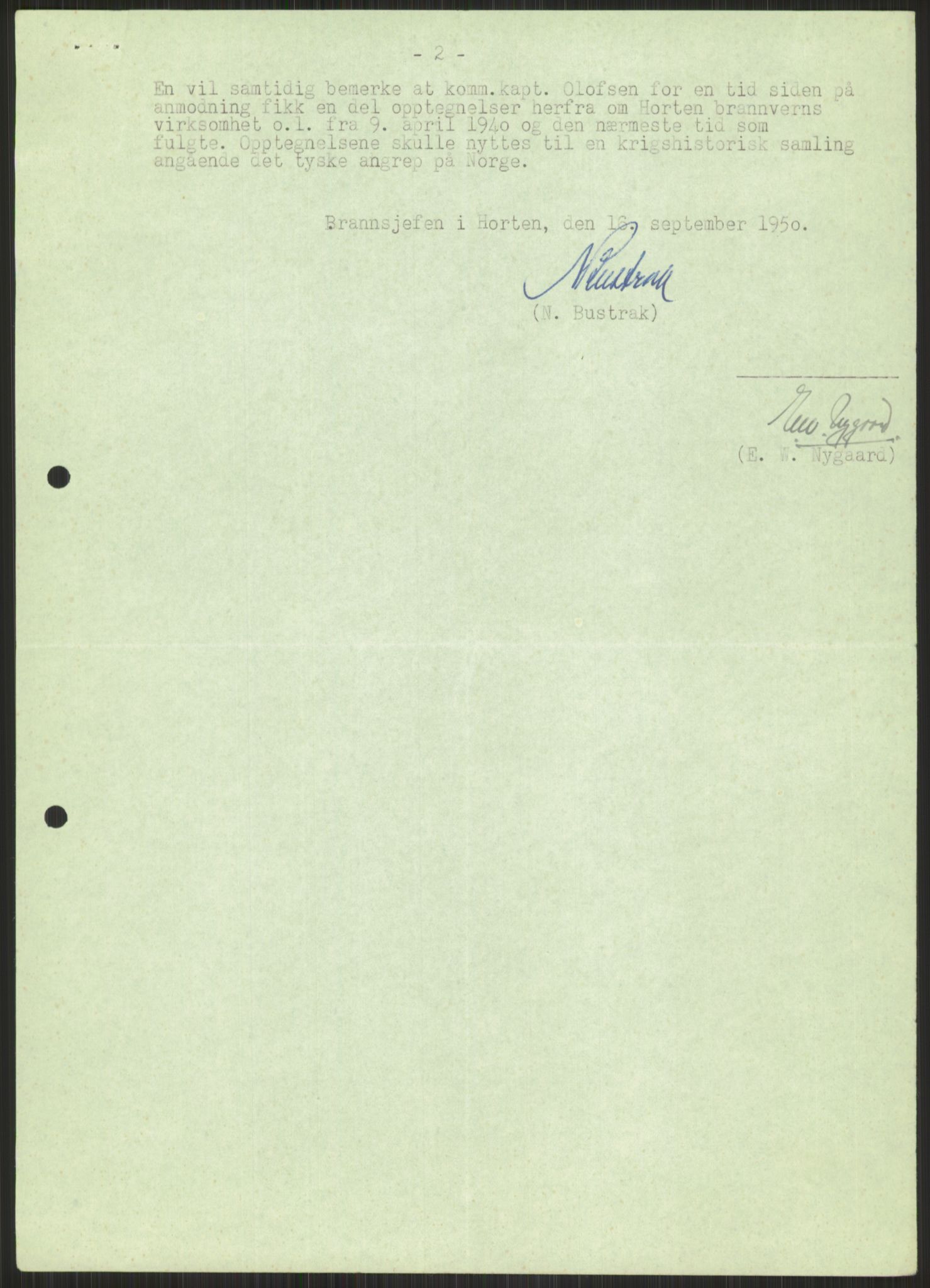 Forsvaret, Forsvarets krigshistoriske avdeling, AV/RA-RAFA-2017/Y/Ya/L0014: II-C-11-31 - Fylkesmenn.  Rapporter om krigsbegivenhetene 1940., 1940, p. 536