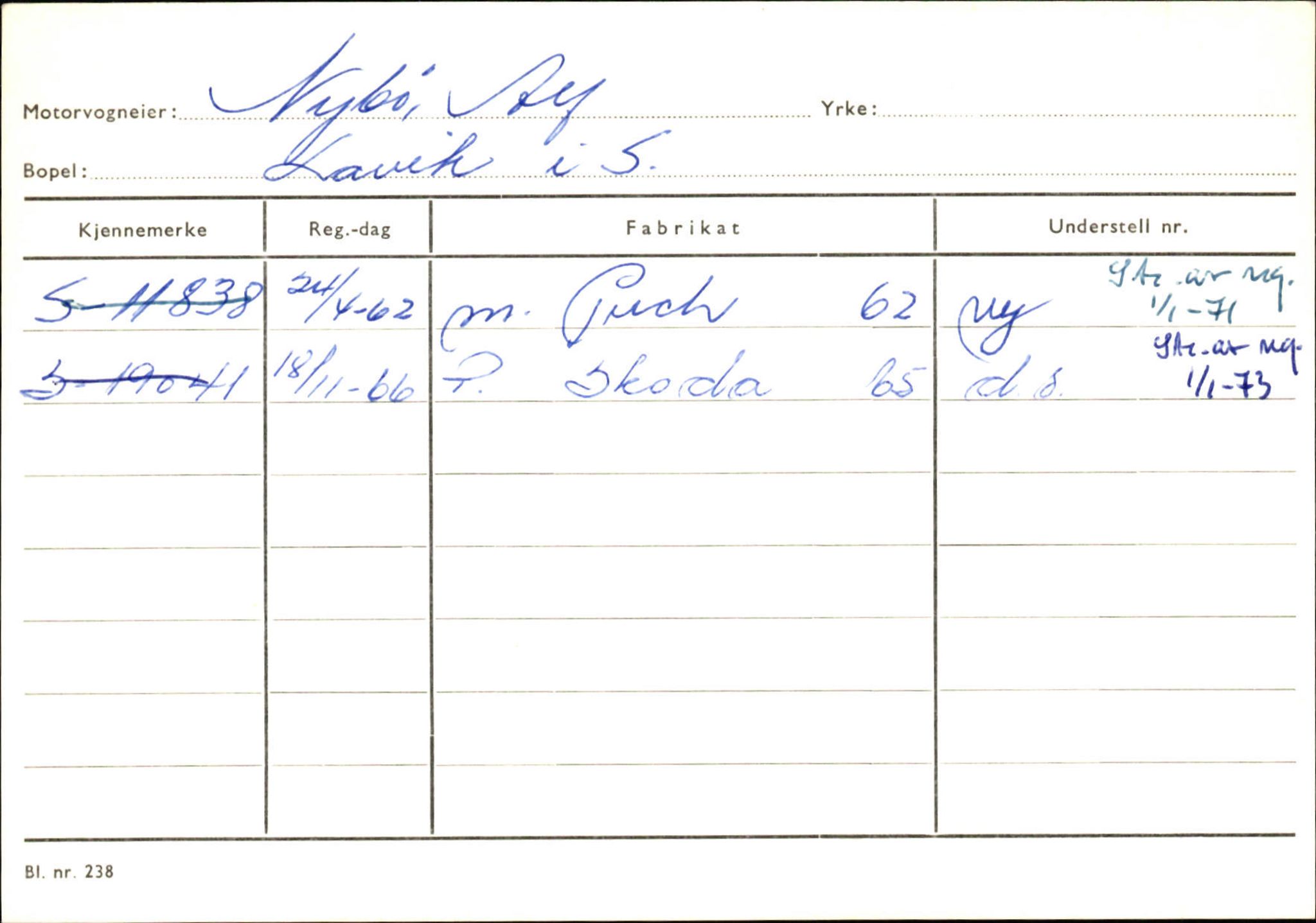 Statens vegvesen, Sogn og Fjordane vegkontor, AV/SAB-A-5301/4/F/L0130: Eigarregister Eid T-Å. Høyanger A-O, 1945-1975, p. 2402