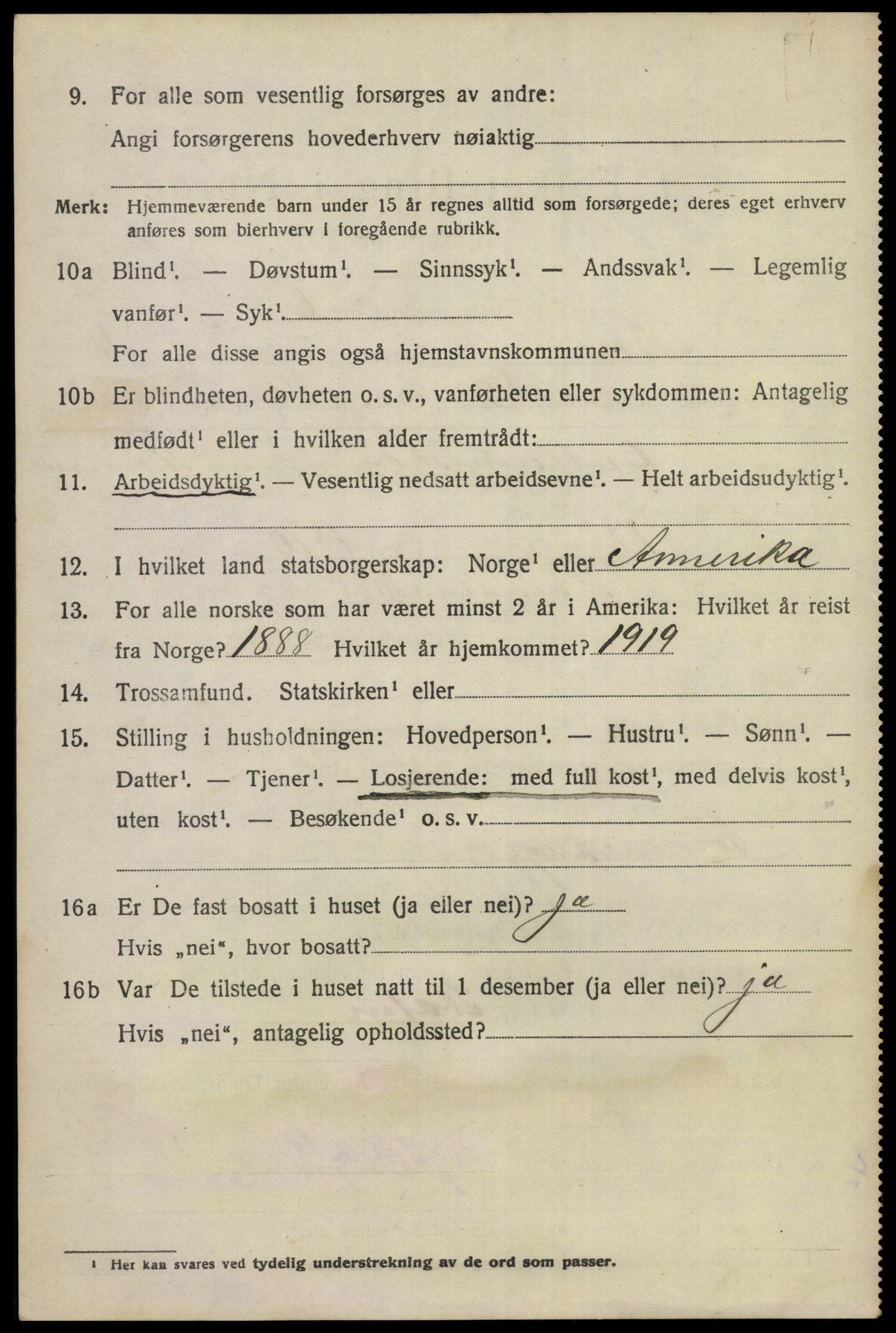 SAKO, 1920 census for Nes (Buskerud), 1920, p. 2481