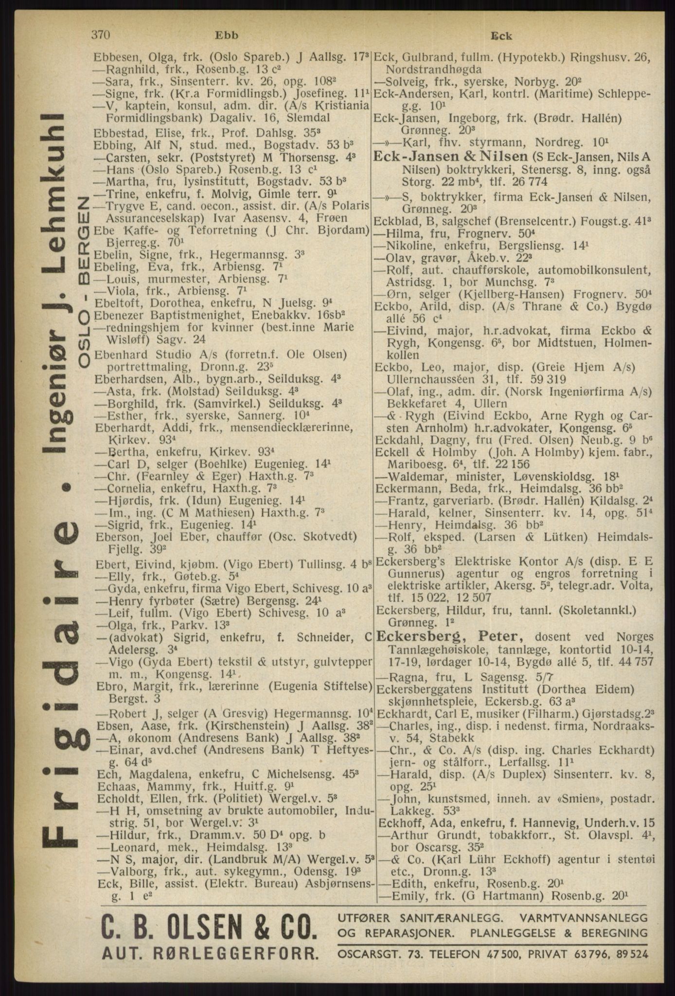 Kristiania/Oslo adressebok, PUBL/-, 1937, p. 370