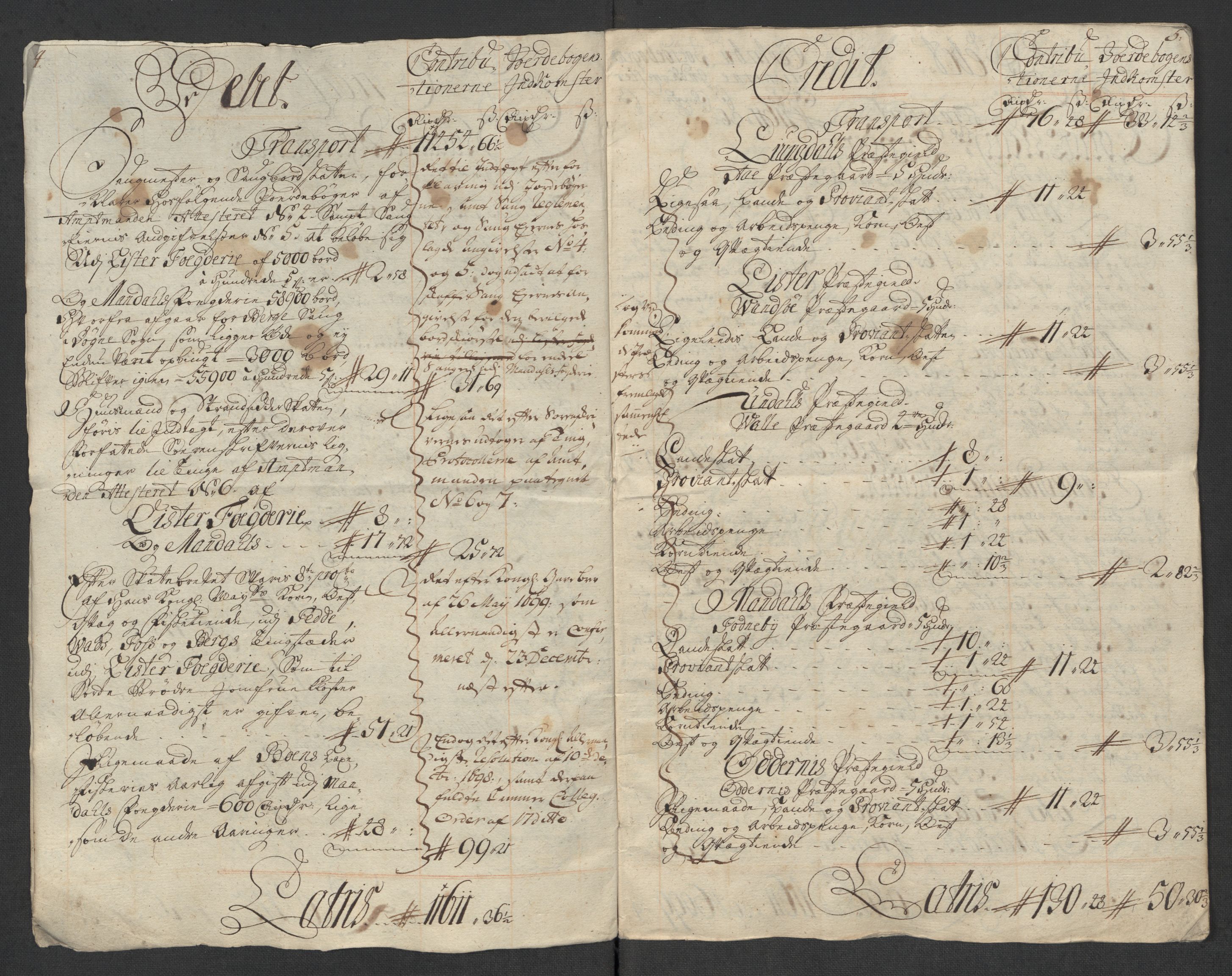 Rentekammeret inntil 1814, Reviderte regnskaper, Fogderegnskap, RA/EA-4092/R43/L2560: Fogderegnskap Lista og Mandal, 1716, p. 6