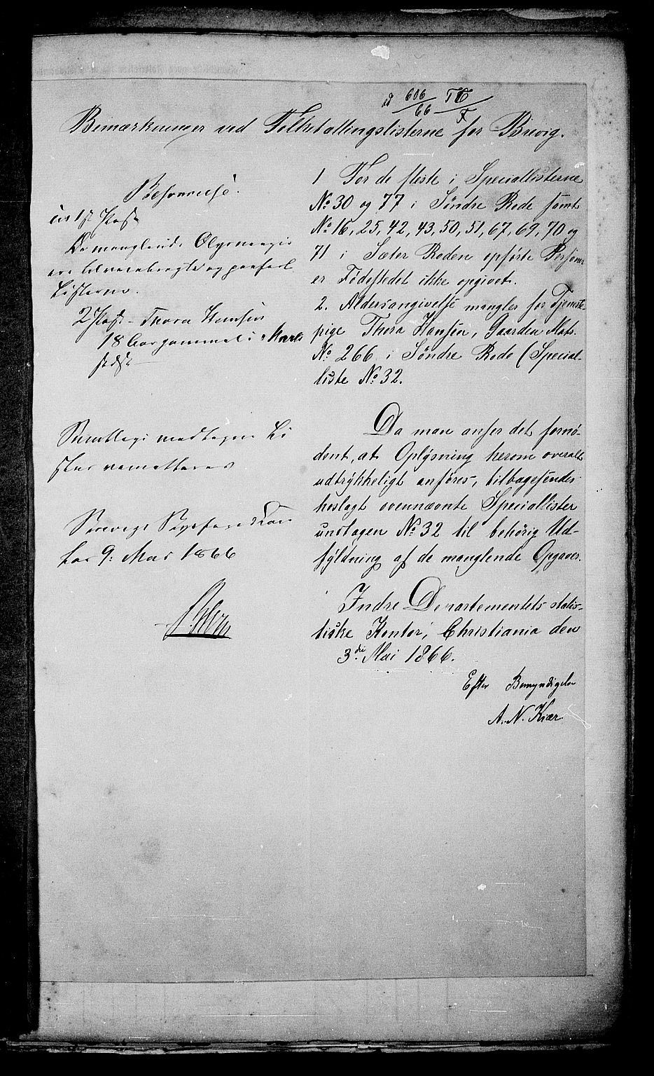 RA, 1865 census for Brevik, 1865, p. 4