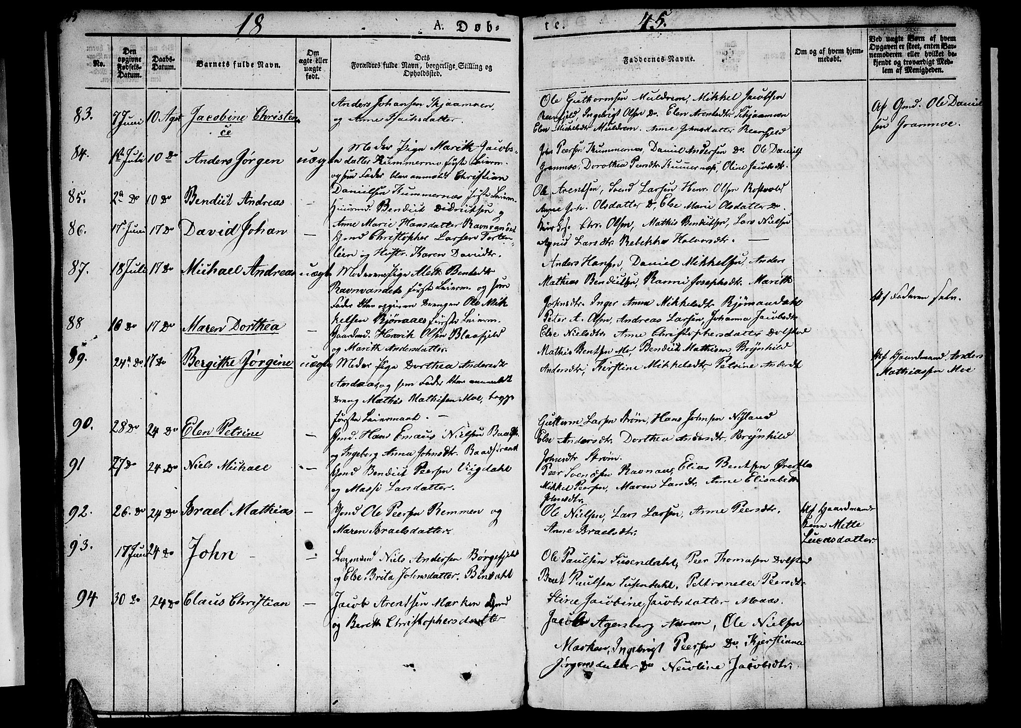 Ministerialprotokoller, klokkerbøker og fødselsregistre - Nordland, AV/SAT-A-1459/820/L0289: Parish register (official) no. 820A10, 1826-1845, p. 145