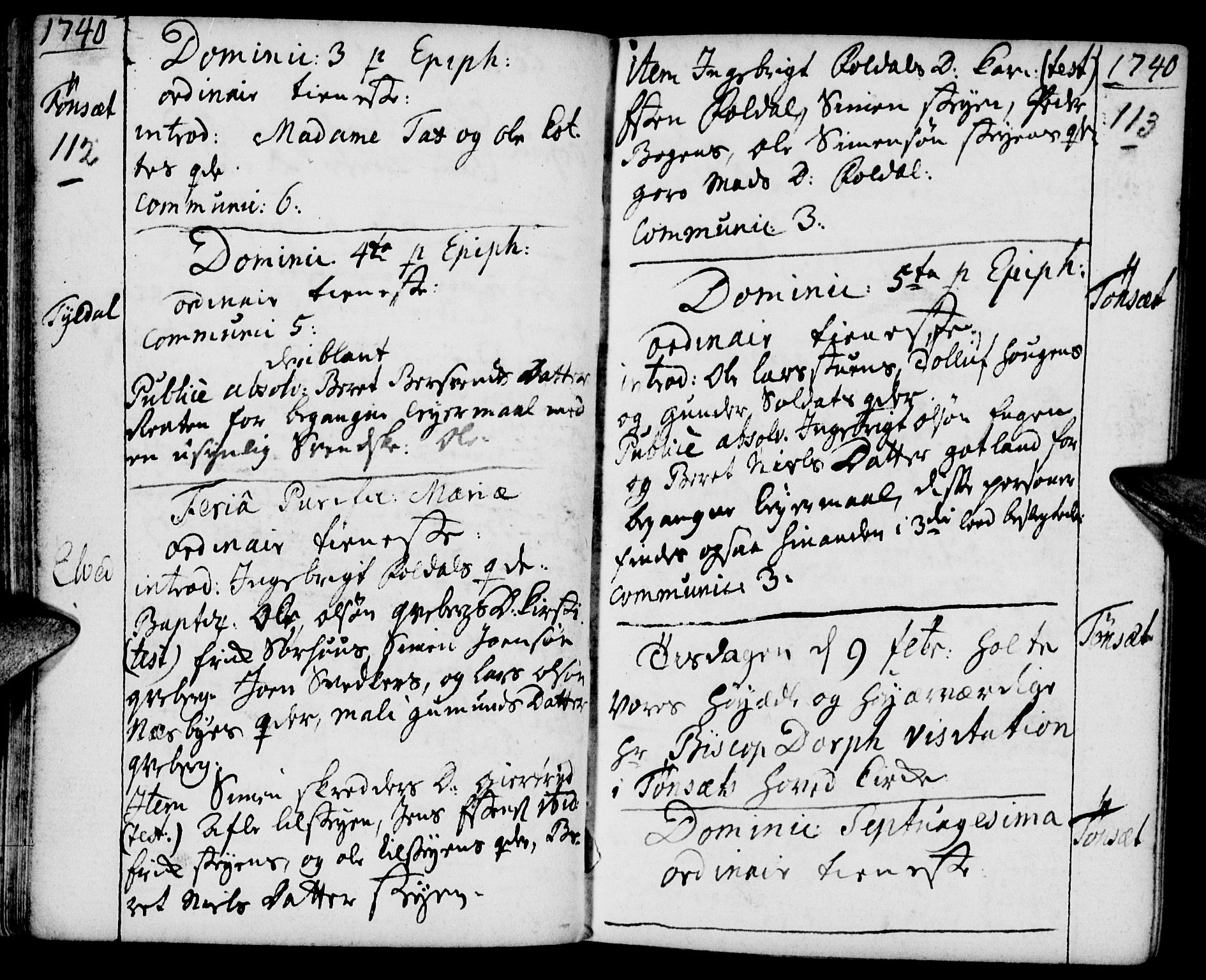 Tynset prestekontor, AV/SAH-PREST-058/H/Ha/Haa/L0002: Parish register (official) no. 2, 1737-1767, p. 112-113