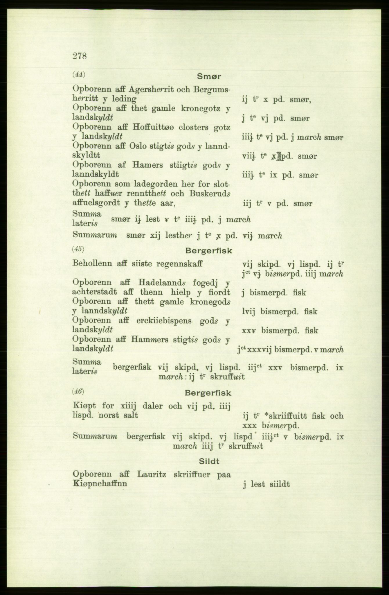 Publikasjoner utgitt av Arkivverket, PUBL/PUBL-001/C/0001: Bind 1: Rekneskap for Akershus len 1557-1558, 1557-1558, p. 278