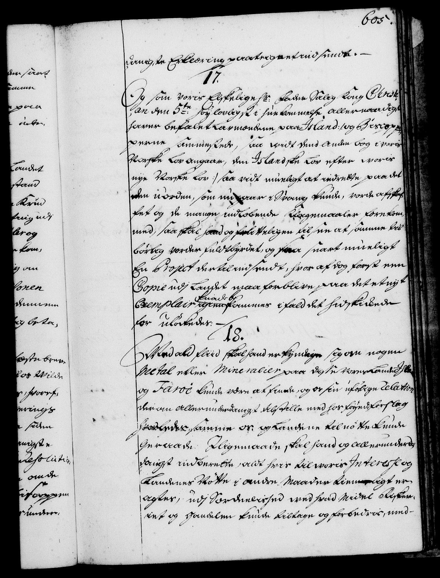 Rentekammeret, Kammerkanselliet, RA/EA-3111/G/Gg/Ggi/L0001: Norsk instruksjonsprotokoll med register (merket RK 53.34), 1720-1729, p. 605
