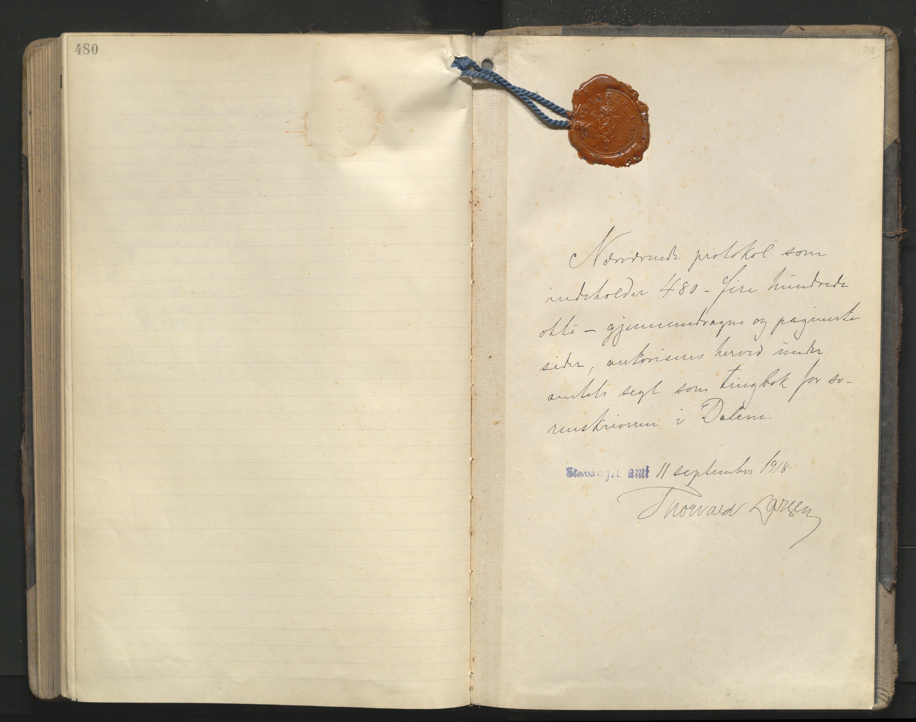 Dalane sorenskriveri, AV/SAST-A-100309/001/3/30/30BA/L0011: TINGBOK, 1918-1921, p. 480