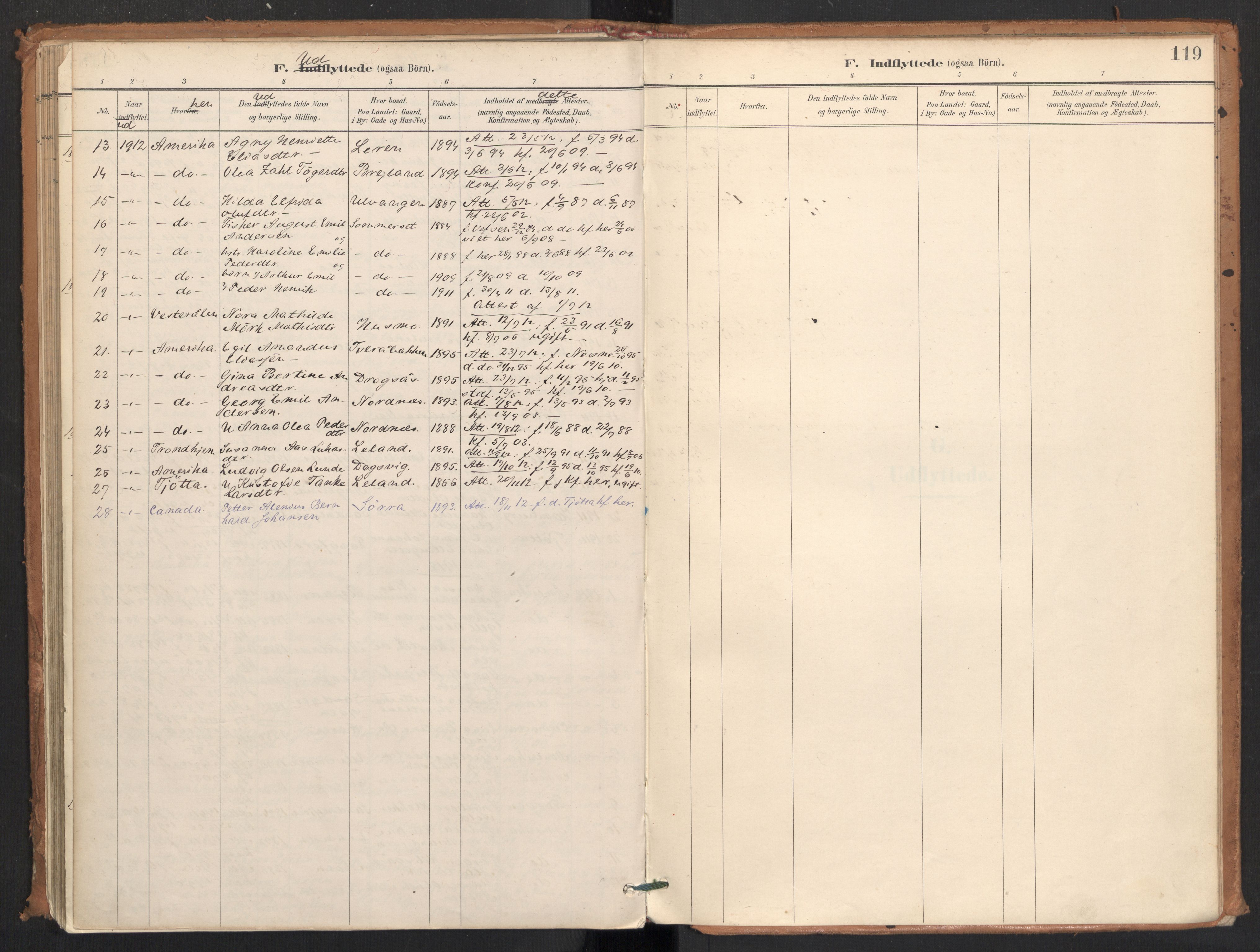 Ministerialprotokoller, klokkerbøker og fødselsregistre - Nordland, AV/SAT-A-1459/831/L0472: Parish register (official) no. 831A03, 1897-1912, p. 119