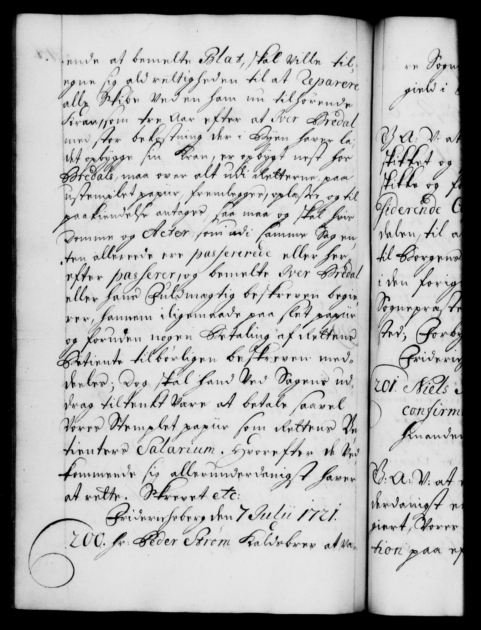 Danske Kanselli 1572-1799, AV/RA-EA-3023/F/Fc/Fca/Fcaa/L0023: Norske registre, 1720-1722, p. 344b