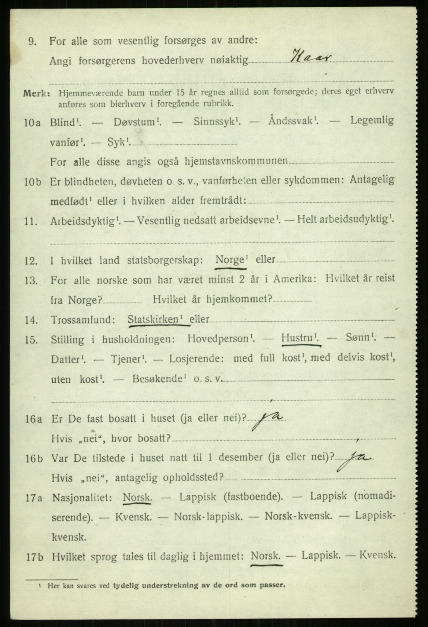 SATØ, 1920 census for Tromsøysund, 1920, p. 7205