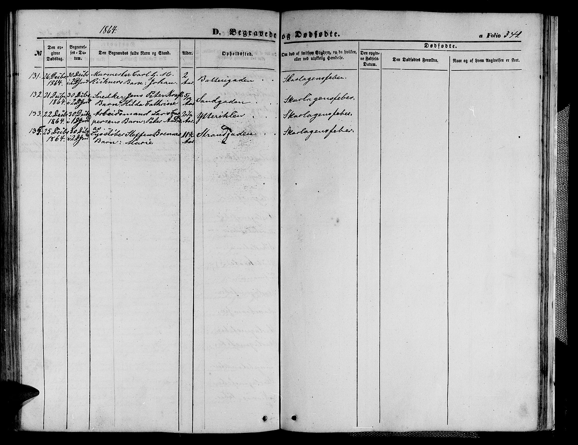 Ministerialprotokoller, klokkerbøker og fødselsregistre - Sør-Trøndelag, SAT/A-1456/602/L0139: Parish register (copy) no. 602C07, 1859-1864, p. 341