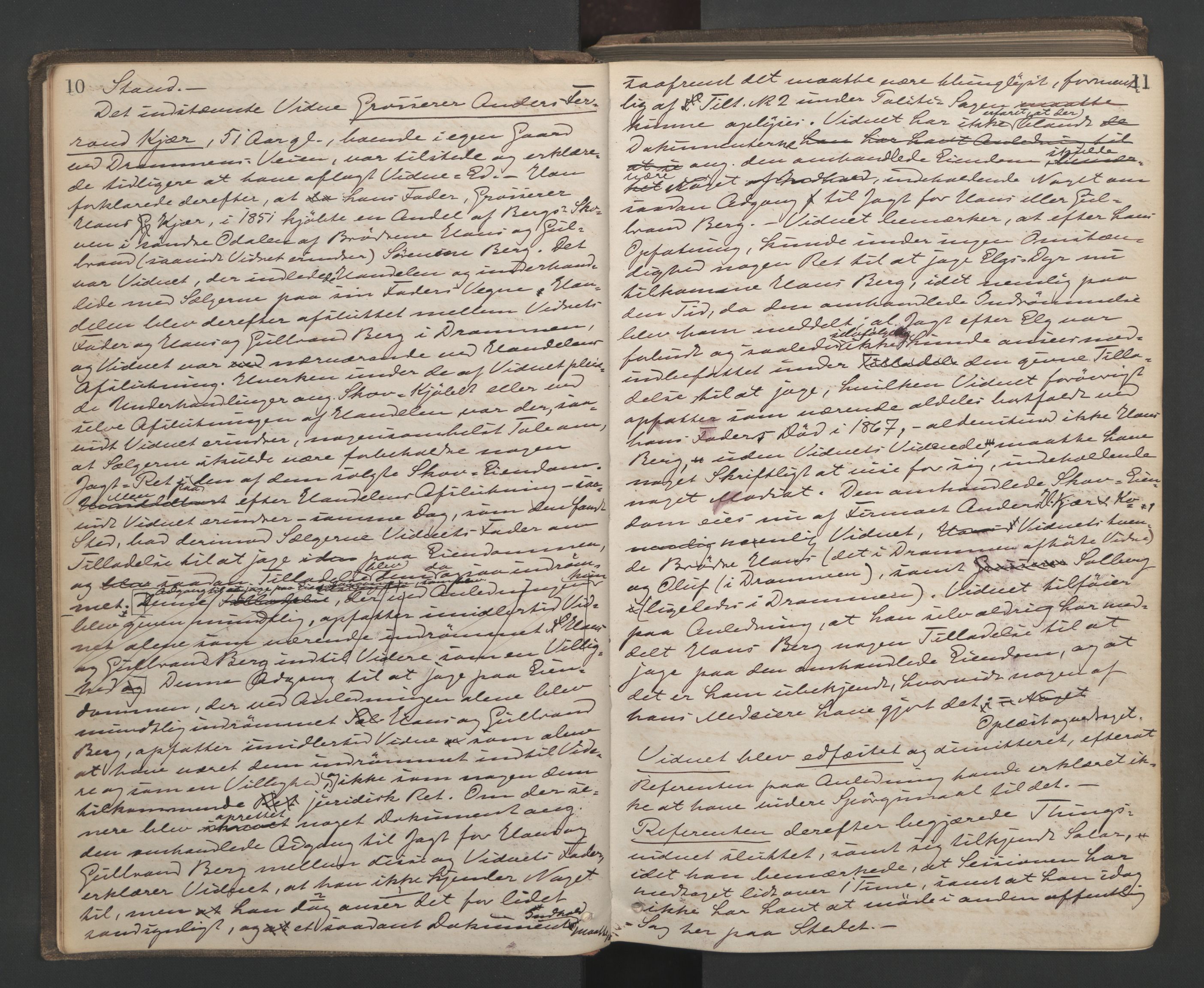 Aker sorenskriveri, AV/SAO-A-10895/F/Fc/Fcb/L0048: Ekstrarettsprotokoll, 1877-1881, p. 10-11