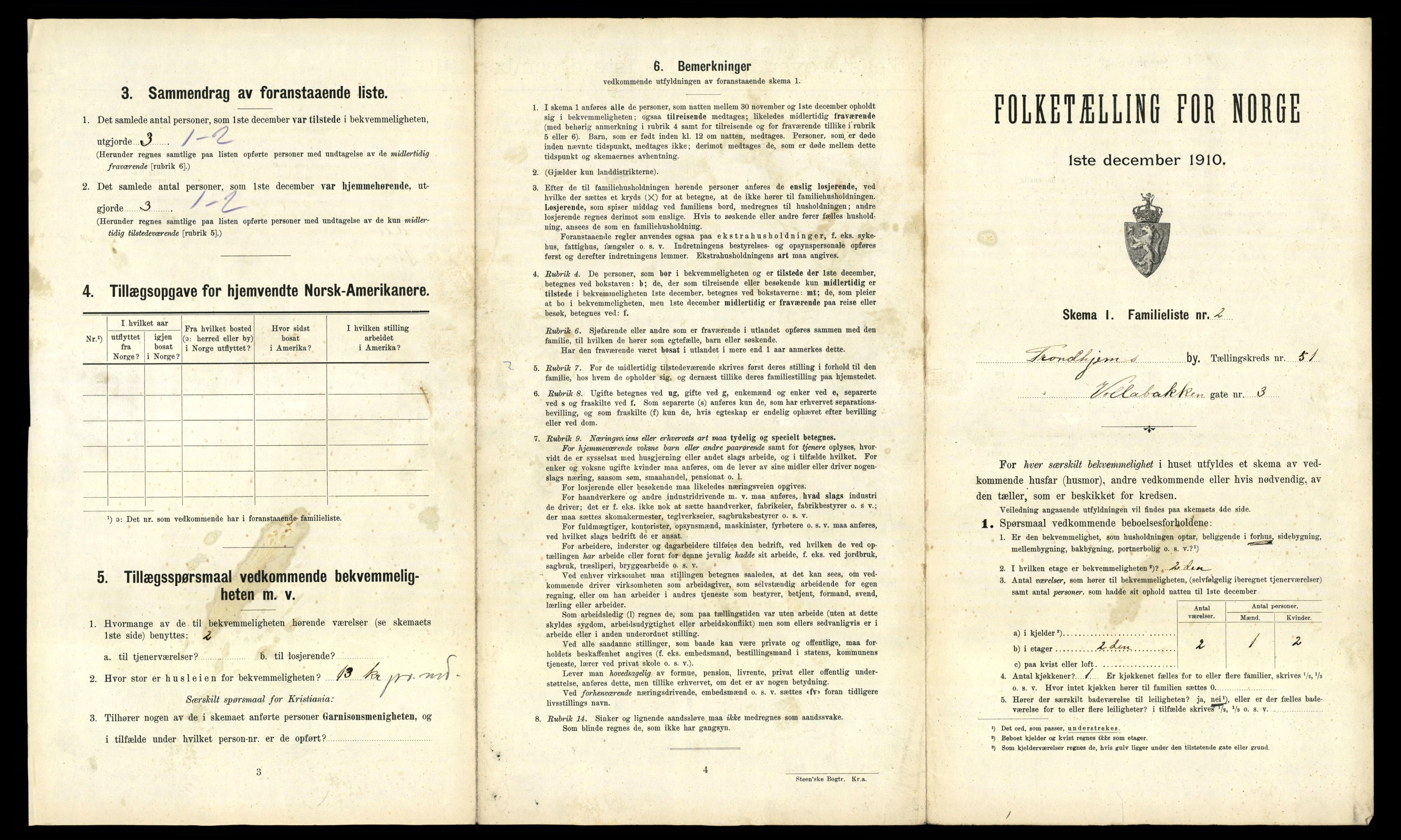 RA, 1910 census for Trondheim, 1910, p. 13255