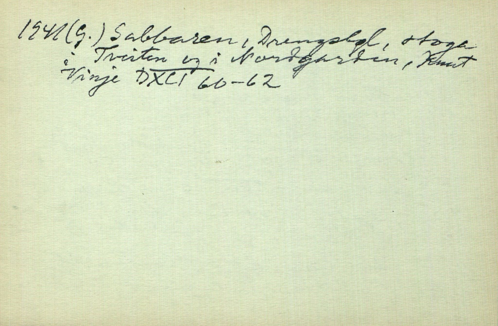 Rikard Berge, TEMU/TGM-A-1003/I/L0022: Personregister- U, 1910-1950
