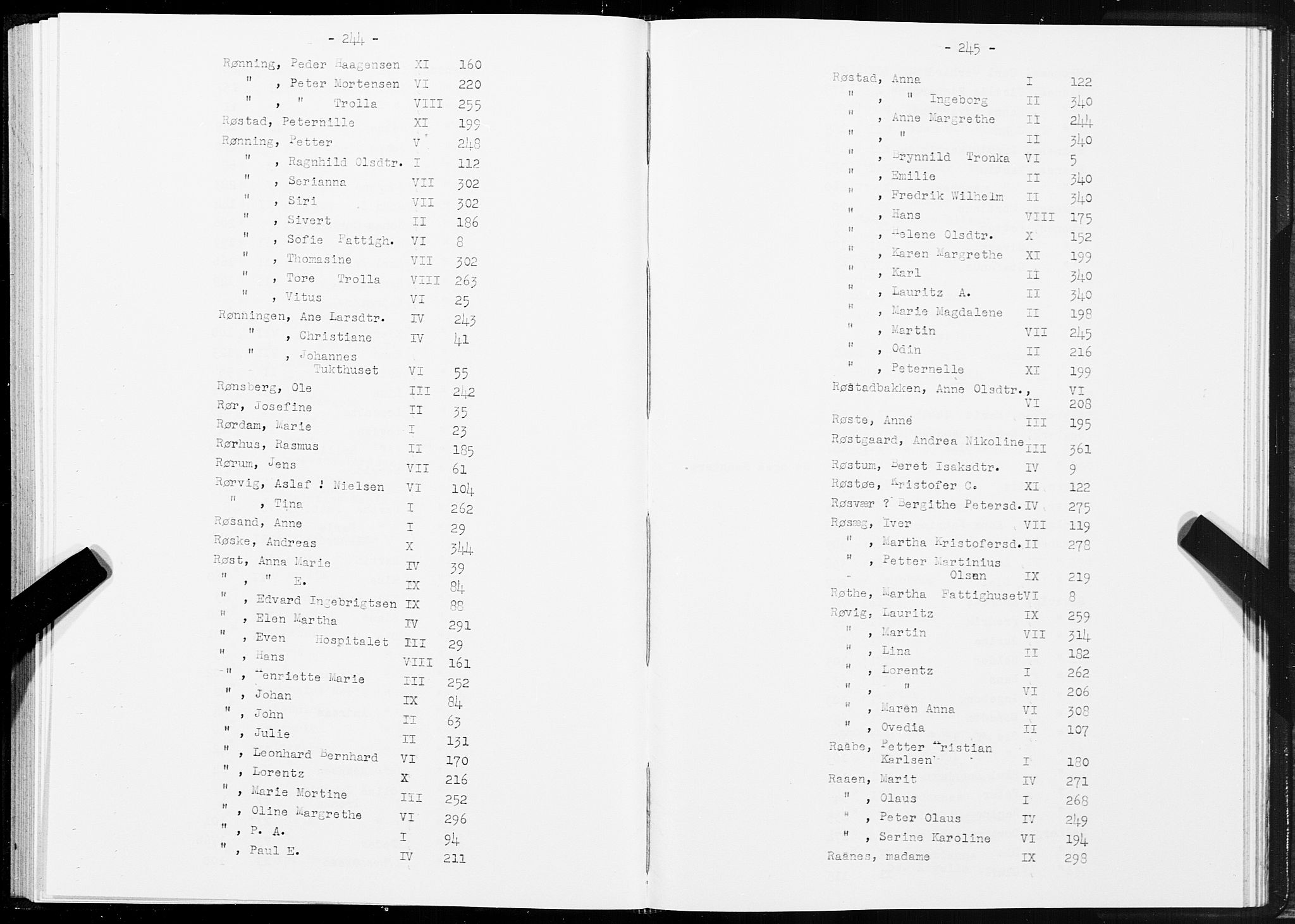 SAT, 1875 census for 1601 Trondheim, 1875, p. 244-245