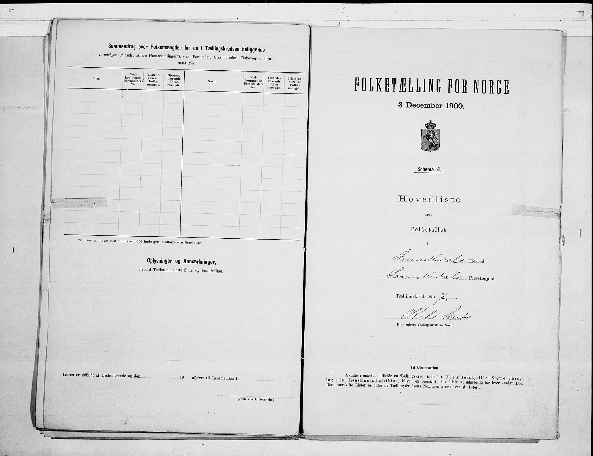 SAKO, 1900 census for Sannidal, 1900, p. 18