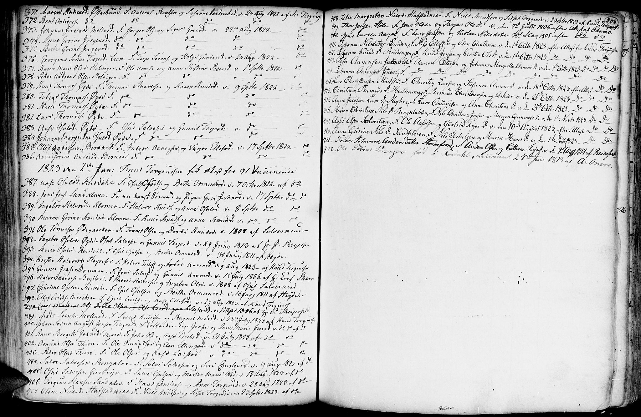 Hommedal sokneprestkontor, AV/SAK-1111-0023/F/Fa/Fab/L0002: Parish register (official) no. A 2 /1, 1741-1848, p. 200