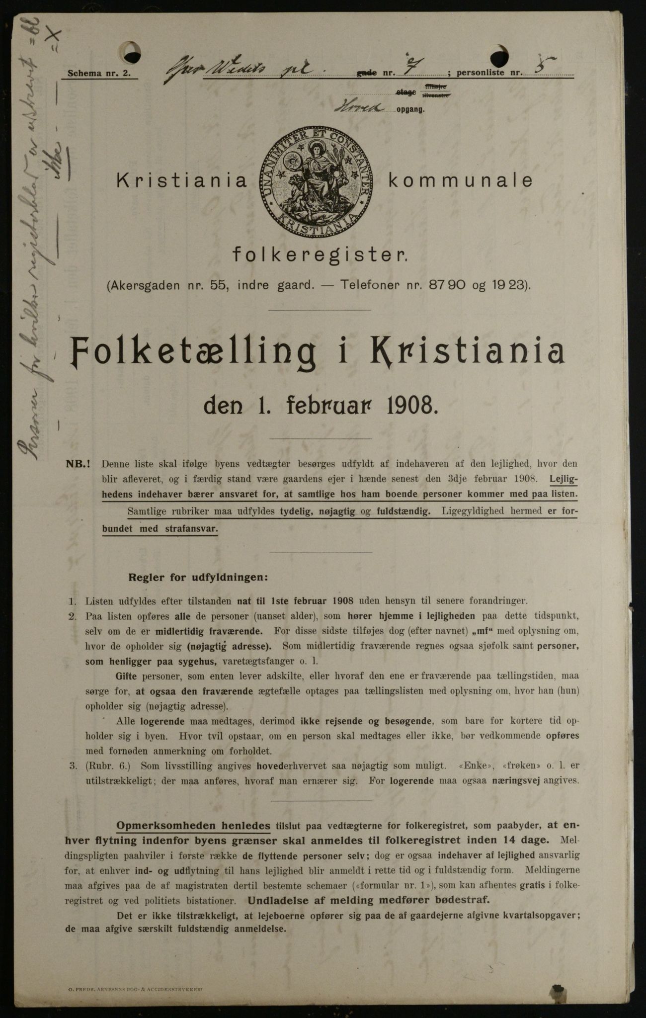 OBA, Municipal Census 1908 for Kristiania, 1908, p. 26939