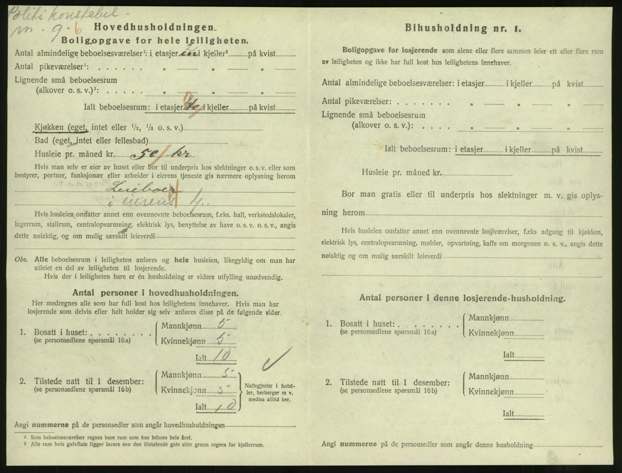 SAT, 1920 census for Molde, 1920, p. 1652