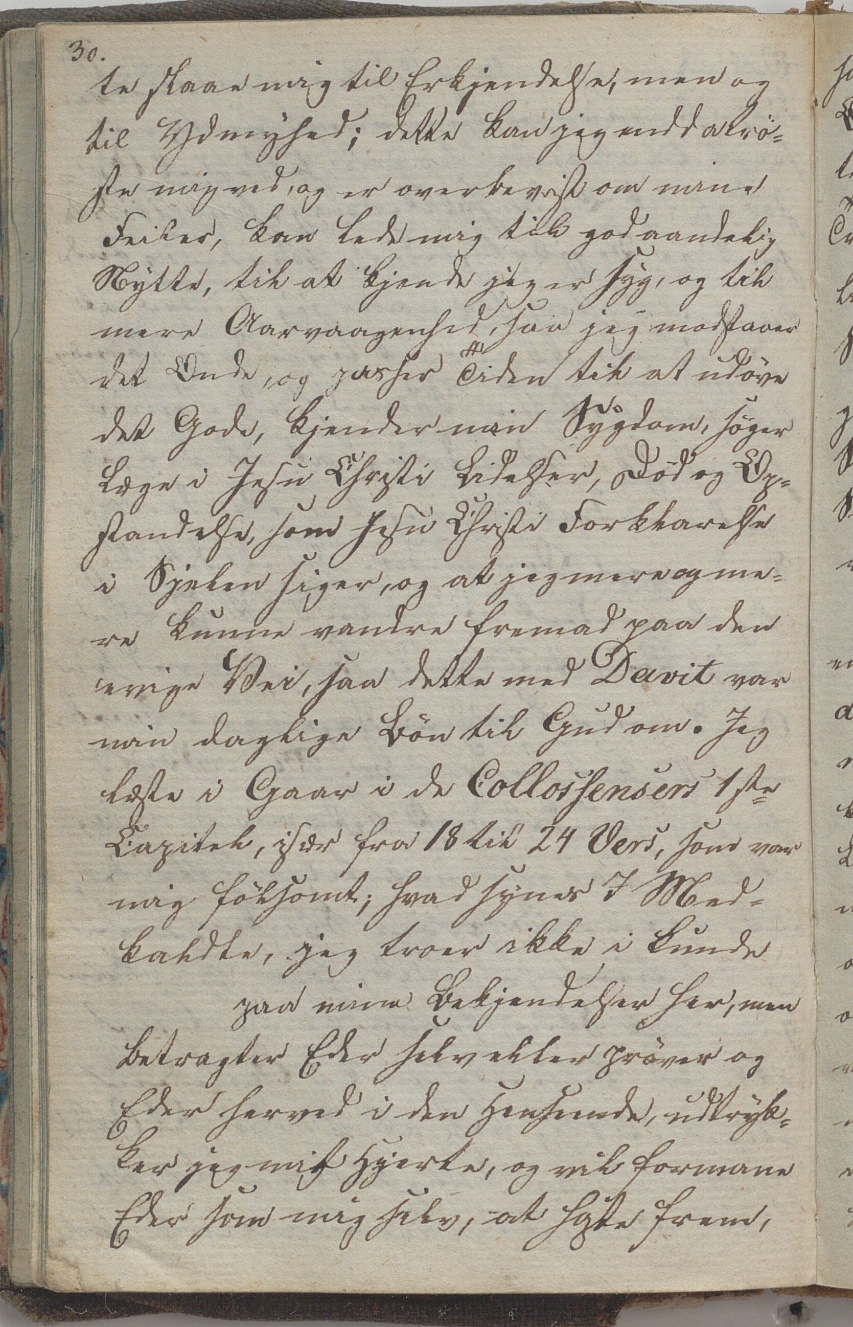 Heggtveitsamlingen, TMF/A-1007/H/L0045/0003: Brev, kopibøker, biografiske opptegnelser etc. / "Peter Andersen" - Kopibok., 1816-1829, p. 30