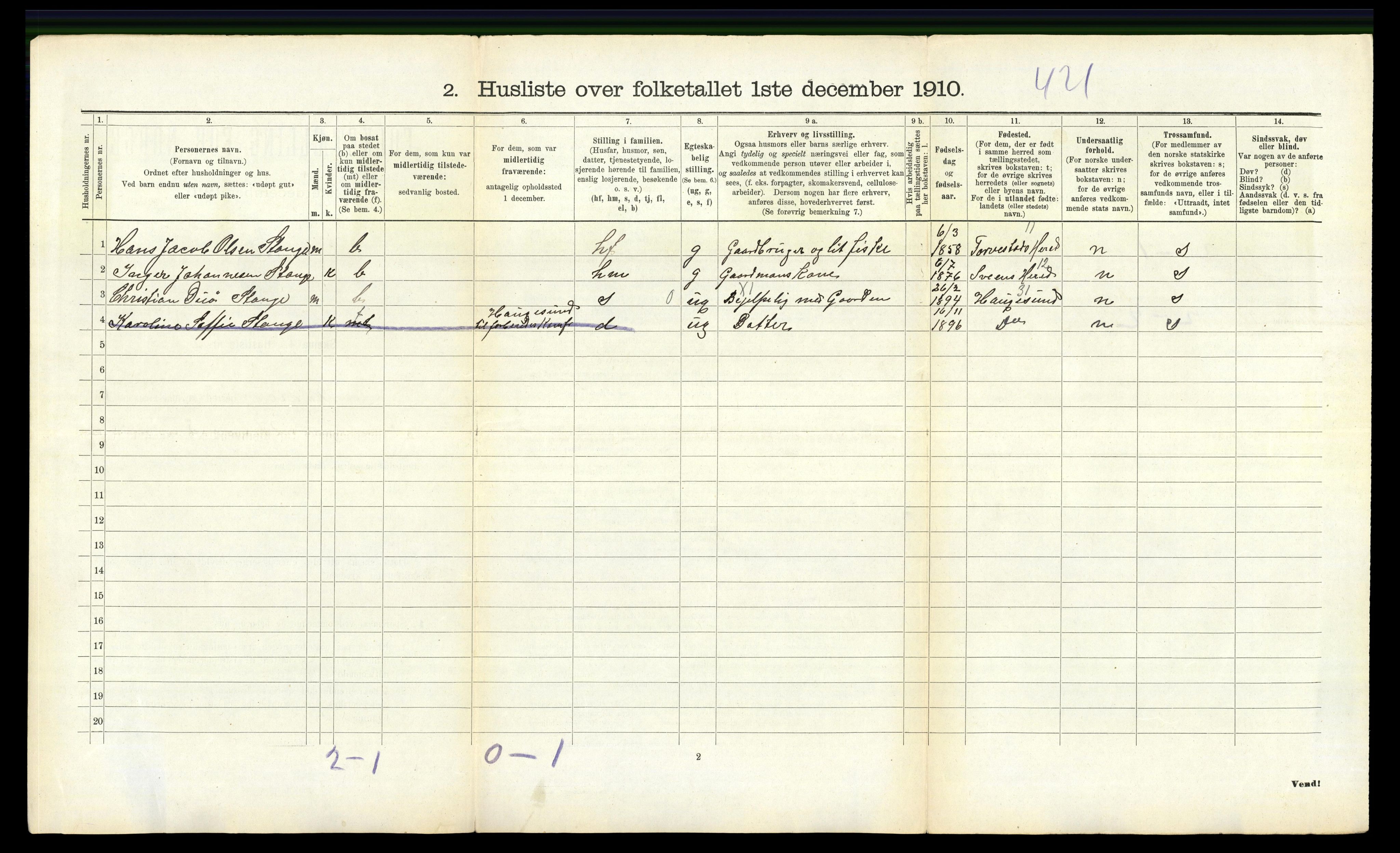 RA, 1910 census for Skåre, 1910, p. 635