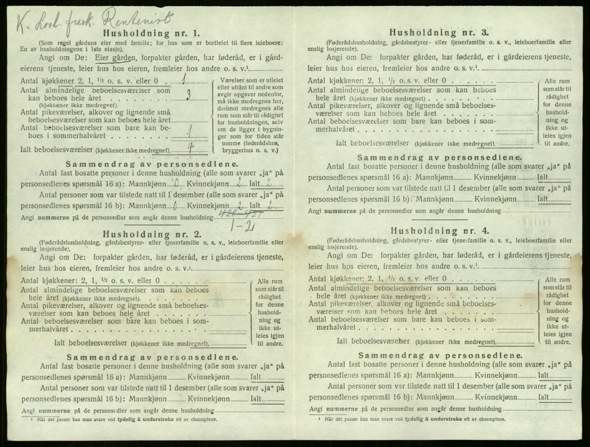 SAKO, 1920 census for Sem, 1920, p. 1641