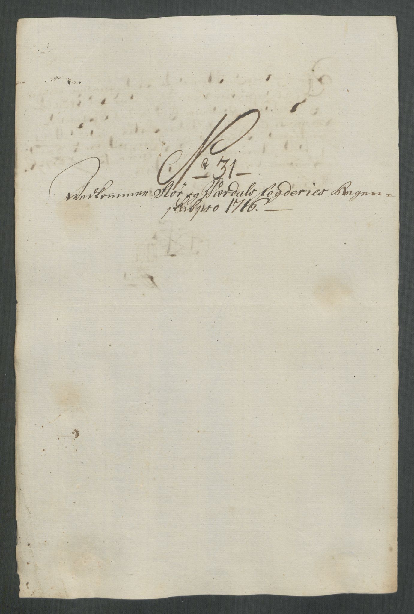 Rentekammeret inntil 1814, Reviderte regnskaper, Fogderegnskap, AV/RA-EA-4092/R62/L4206: Fogderegnskap Stjørdal og Verdal, 1716, p. 256