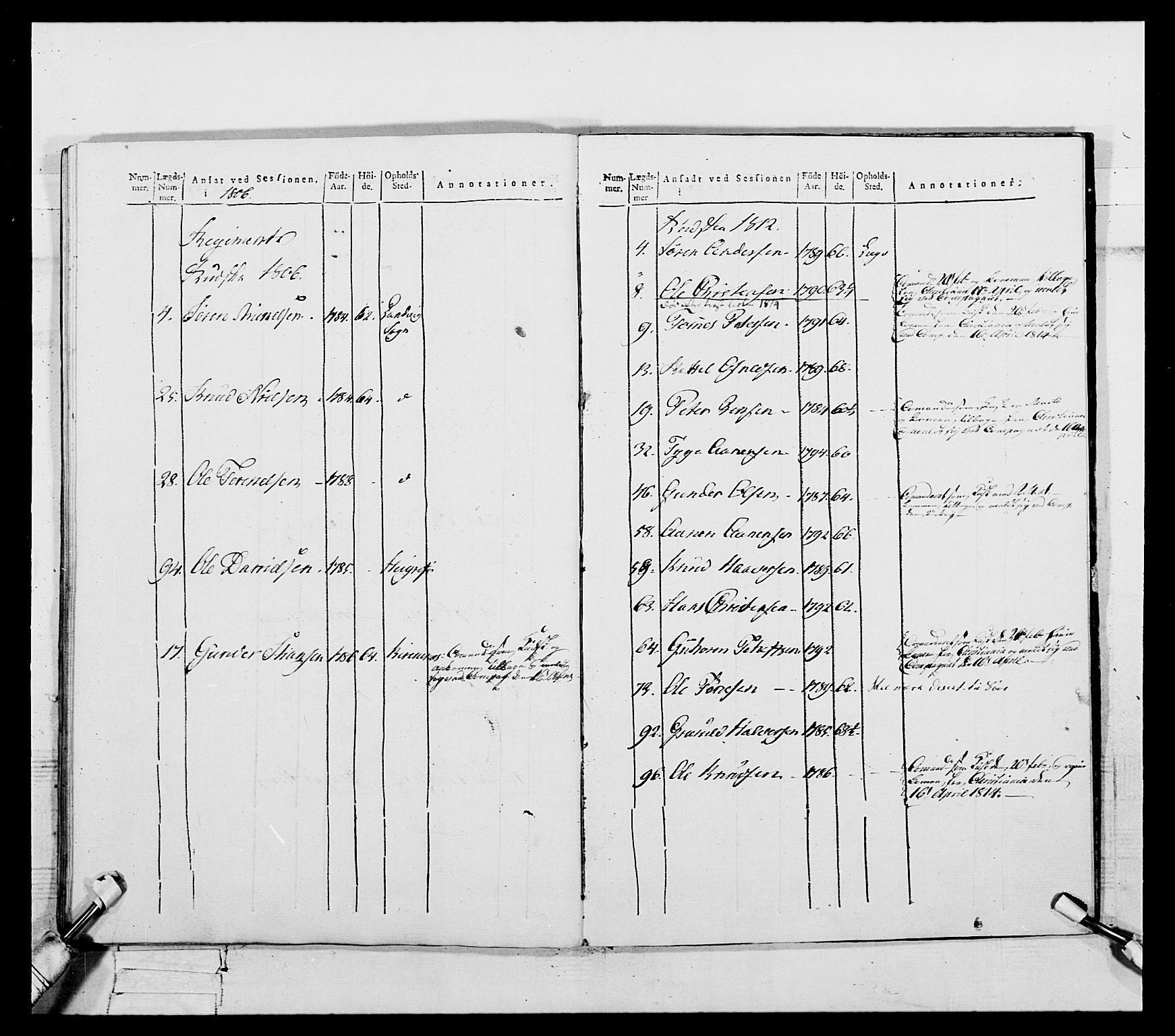 Generalitets- og kommissariatskollegiet, Det kongelige norske kommissariatskollegium, AV/RA-EA-5420/E/Eh/L0112: Vesterlenske nasjonale infanteriregiment, 1812, p. 621