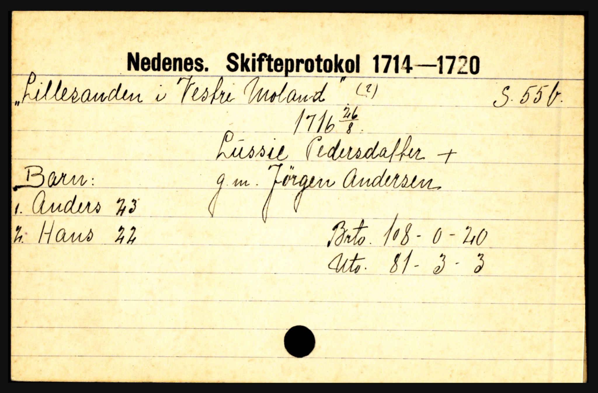 Nedenes sorenskriveri før 1824, AV/SAK-1221-0007/H, p. 17651