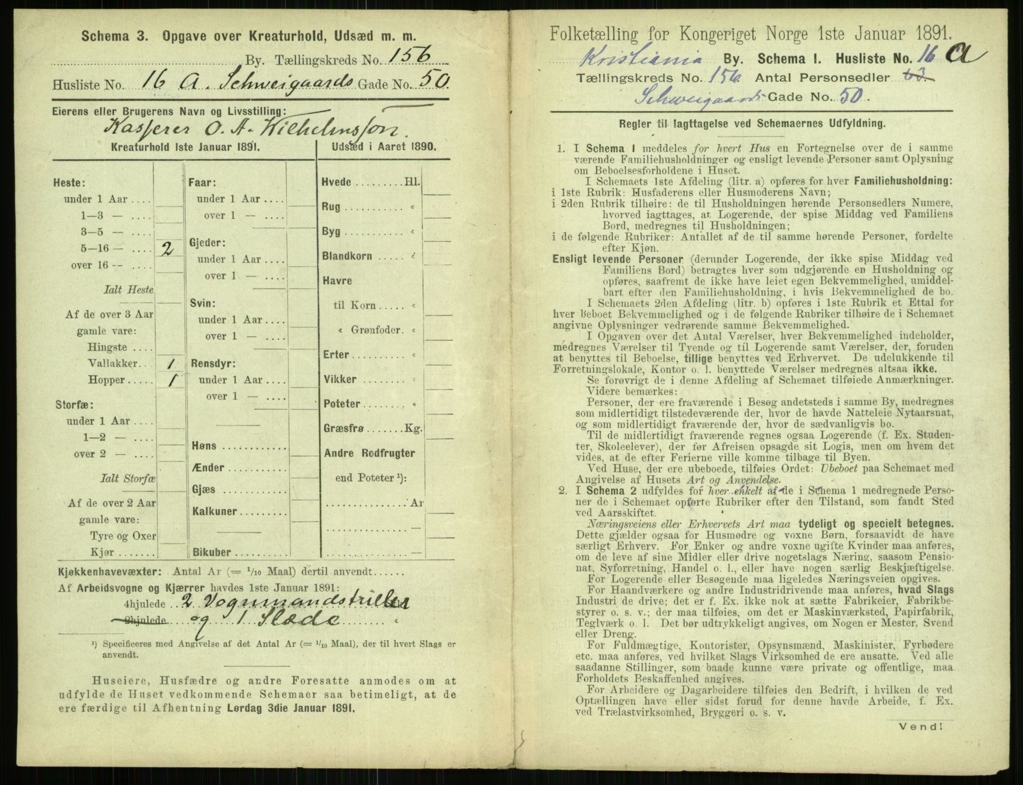 RA, 1891 census for 0301 Kristiania, 1891, p. 88727