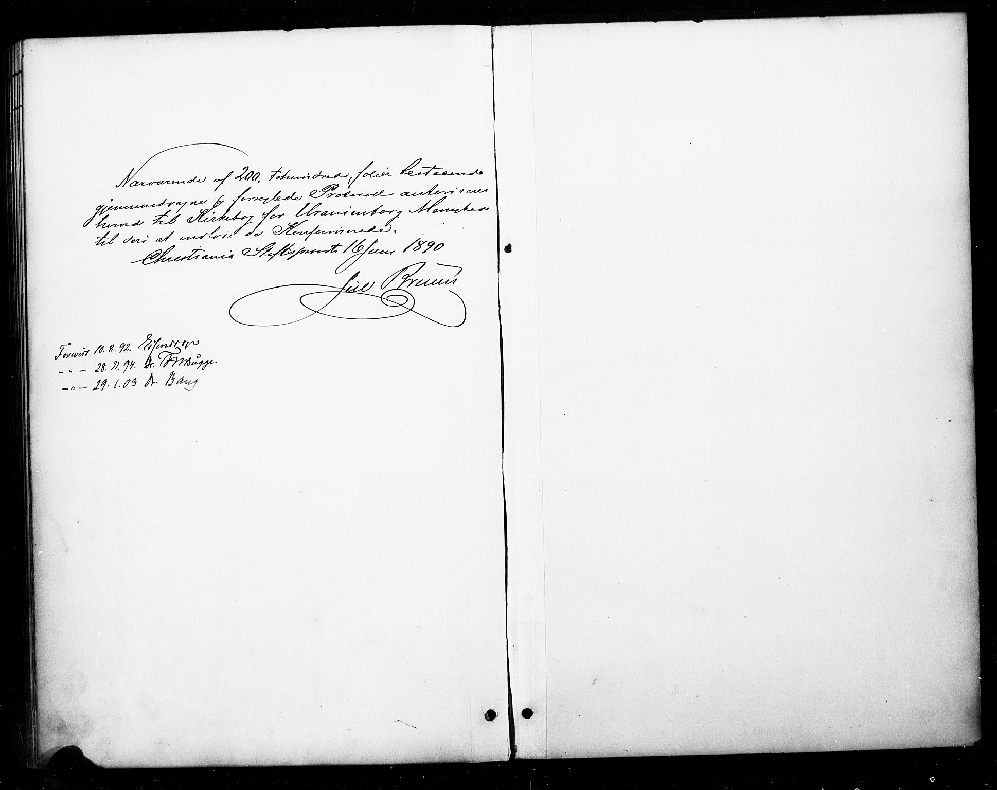 Uranienborg prestekontor Kirkebøker, SAO/A-10877/F/Fa/L0003: Parish register (official) no. 3, 1890-1904
