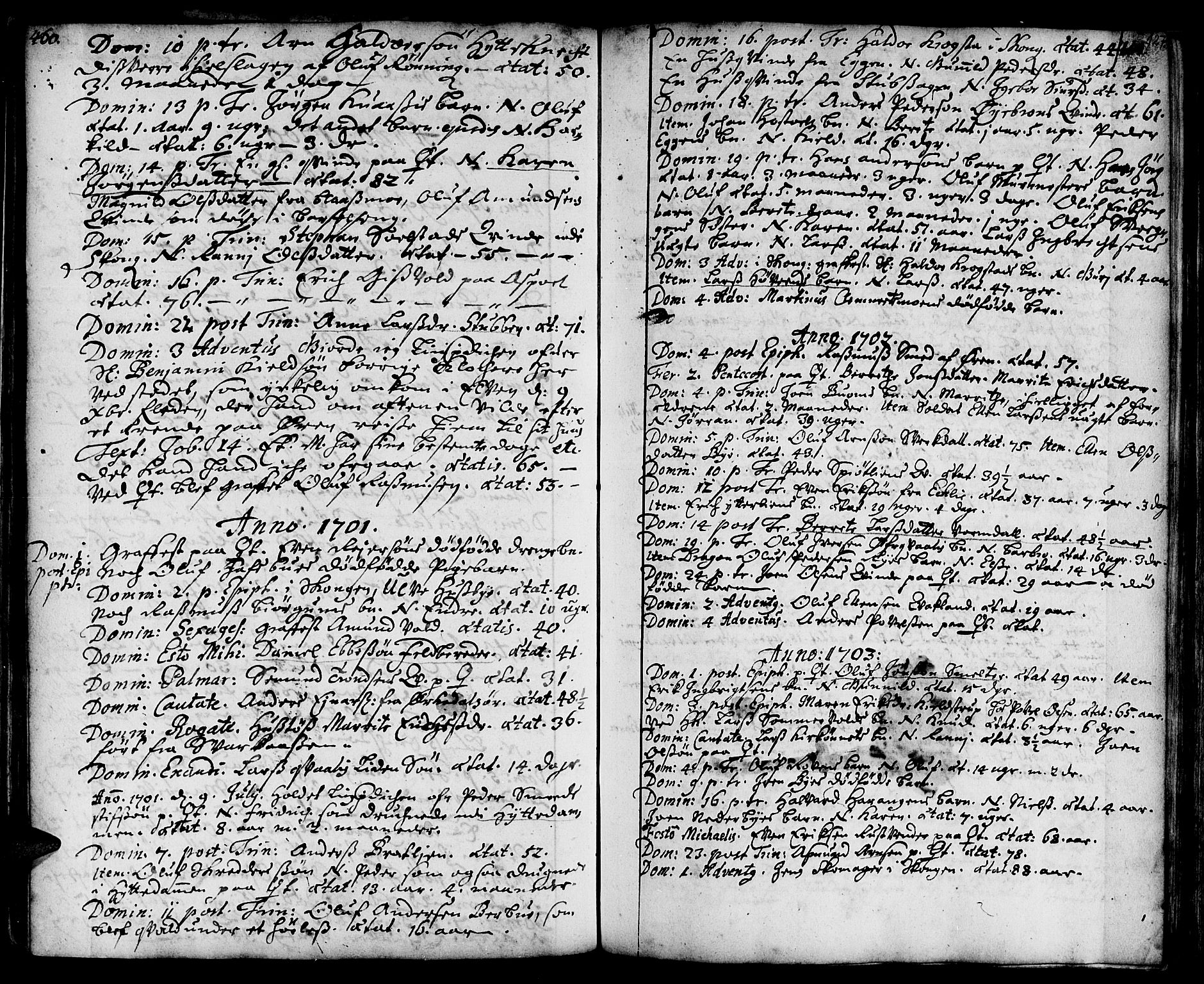 Ministerialprotokoller, klokkerbøker og fødselsregistre - Sør-Trøndelag, SAT/A-1456/668/L0801: Parish register (official) no. 668A01, 1695-1716, p. 126-127