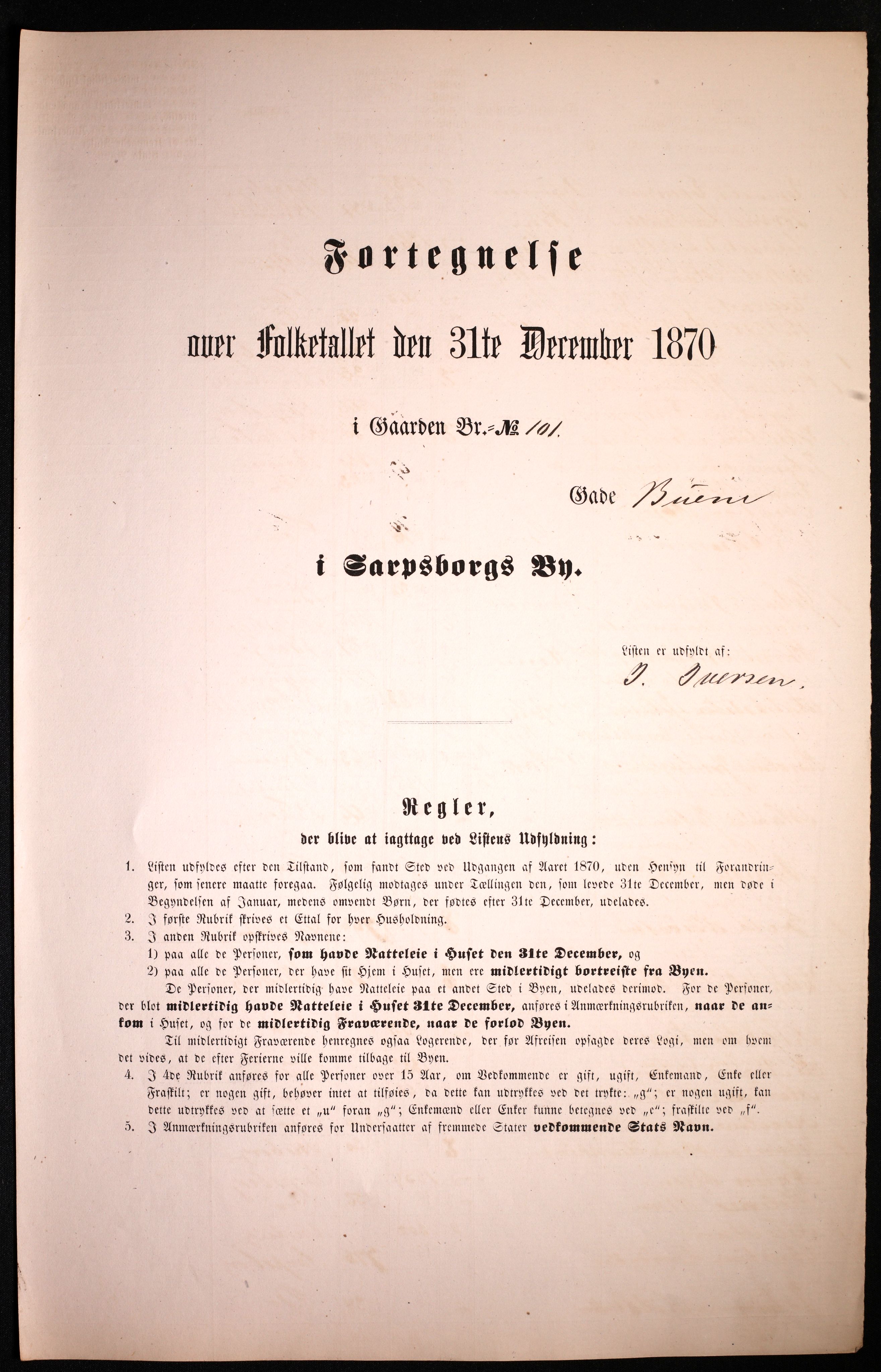 RA, 1870 census for 0102 Sarpsborg, 1870, p. 417