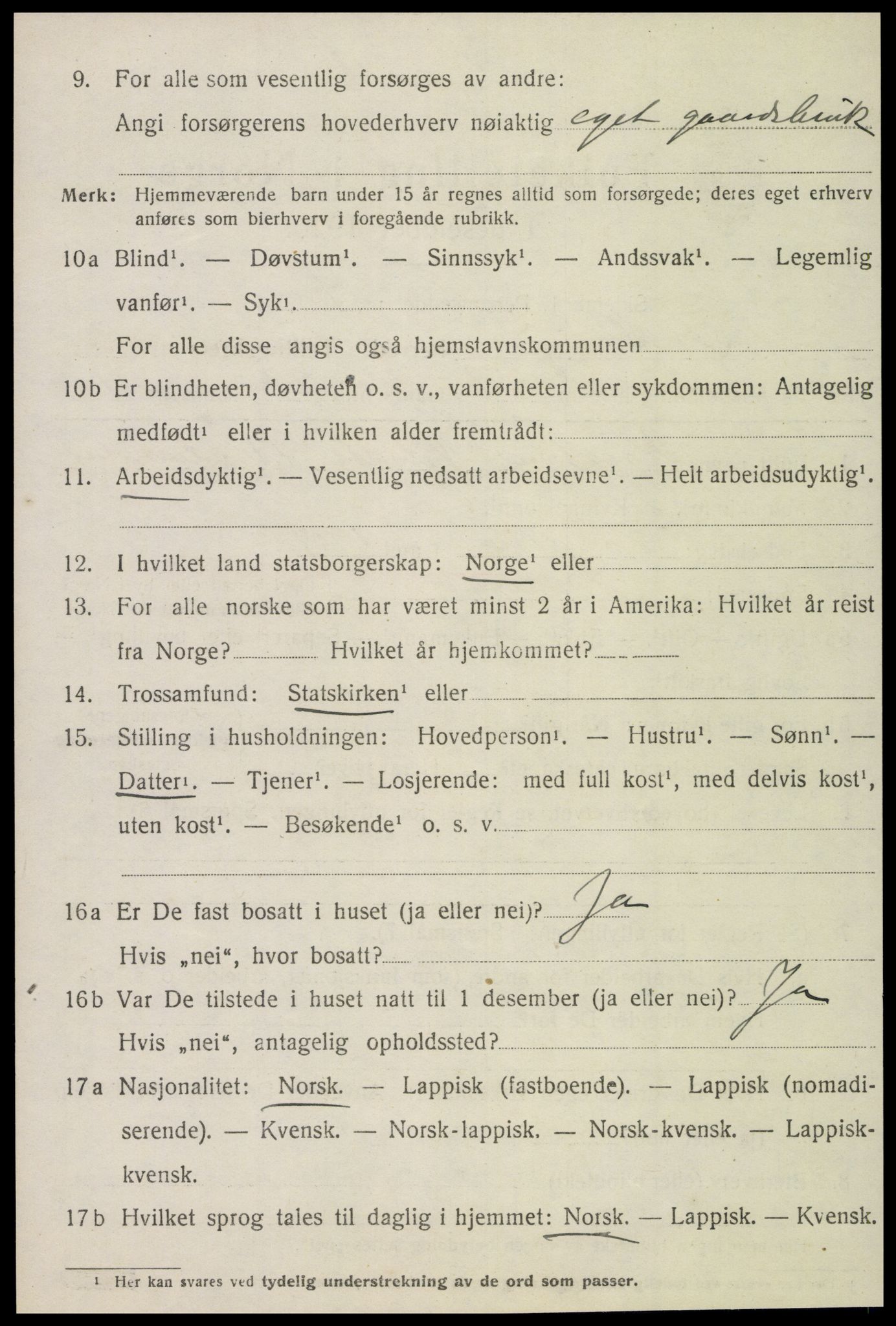 SAT, 1920 census for Inderøy, 1920, p. 3332