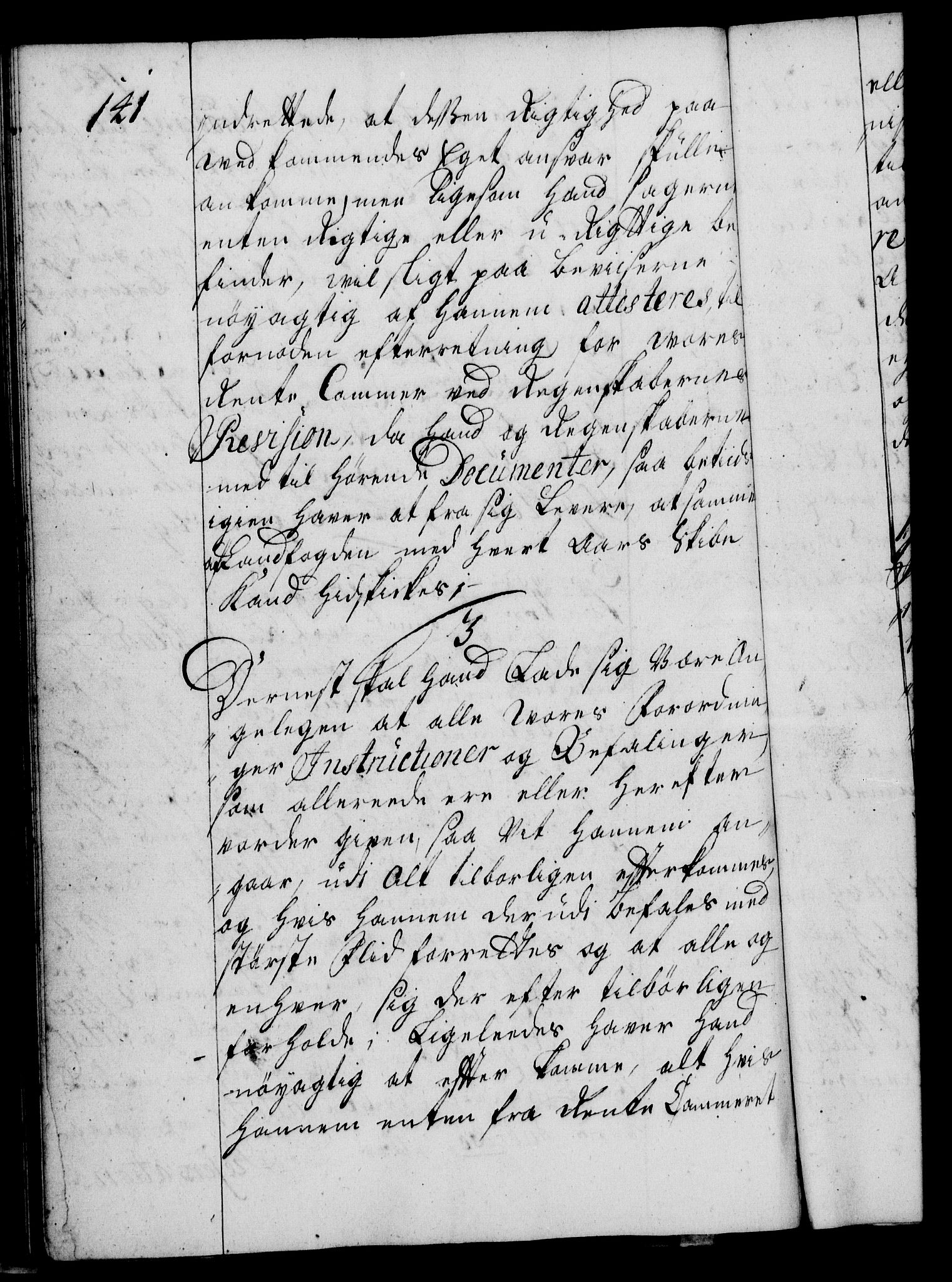 Rentekammeret, Kammerkanselliet, RA/EA-3111/G/Gg/Ggi/L0002: Norsk instruksjonsprotokoll med register (merket RK 53.35), 1729-1751, p. 141