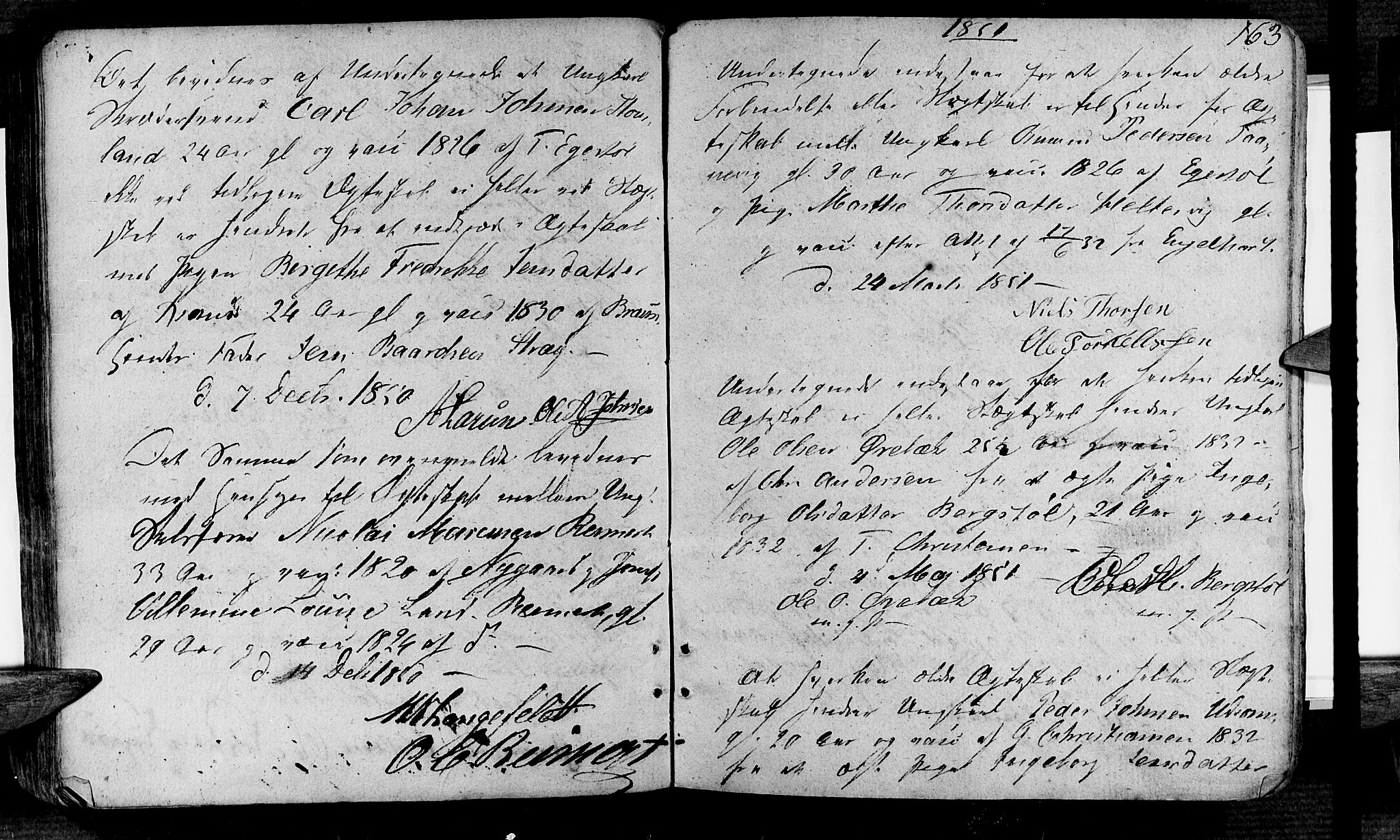 Søgne sokneprestkontor, SAK/1111-0037/F/Fa/Fab/L0007: Parish register (official) no. A 7, 1791-1851, p. 163