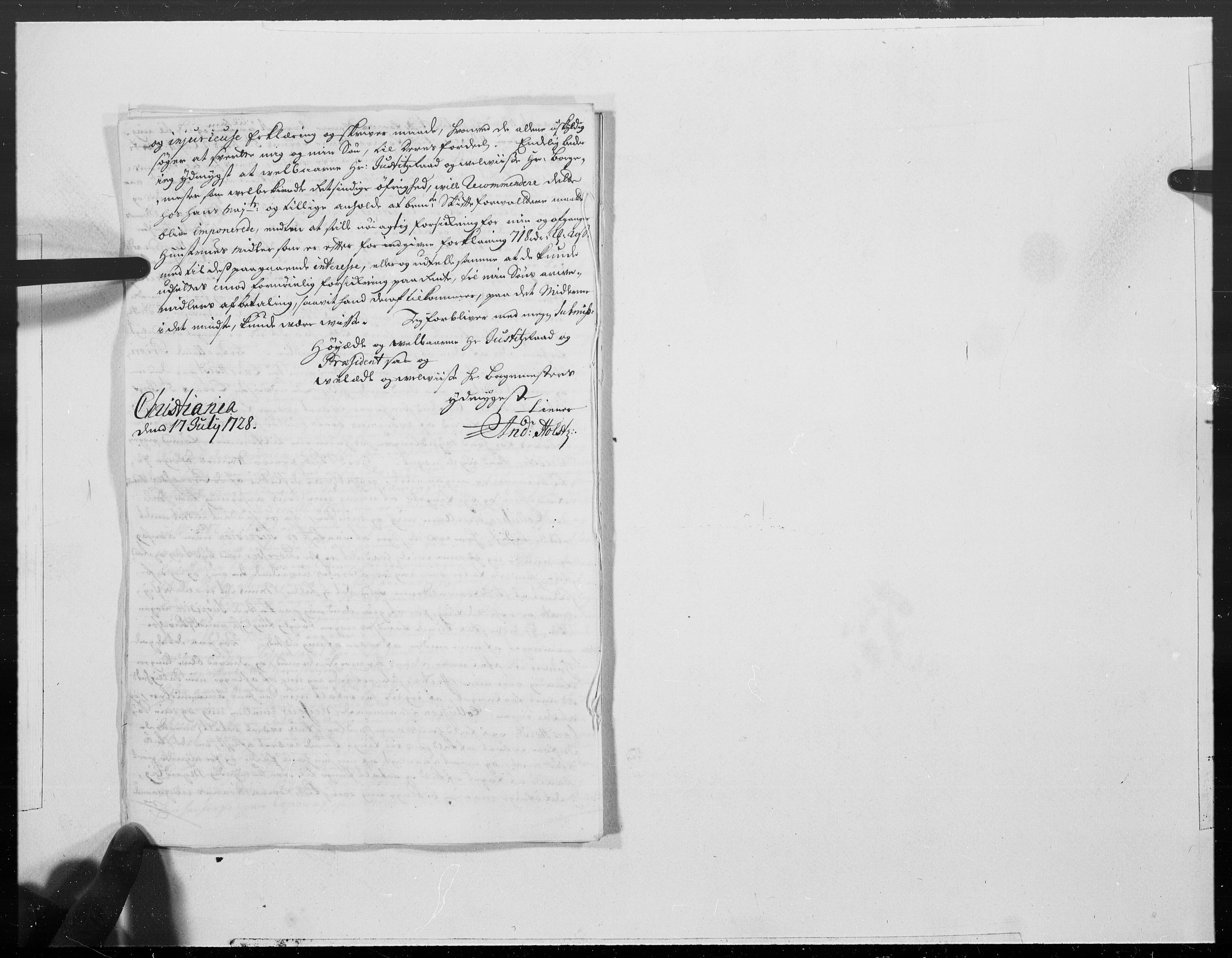 Danske Kanselli 1572-1799, AV/RA-EA-3023/F/Fc/Fcc/Fcca/L0103: Norske innlegg 1572-1799, 1728, p. 206