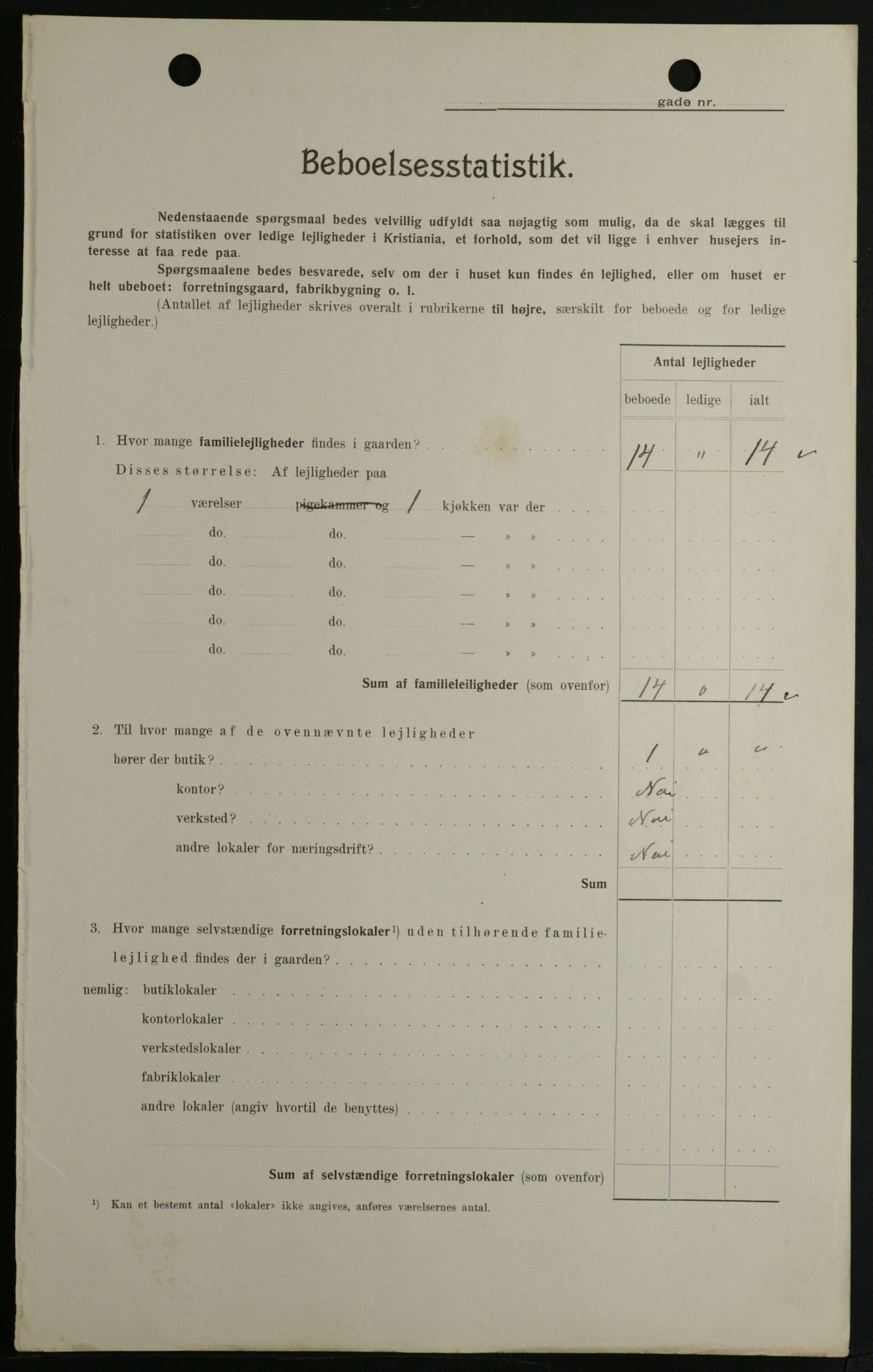 OBA, Municipal Census 1908 for Kristiania, 1908, p. 58082