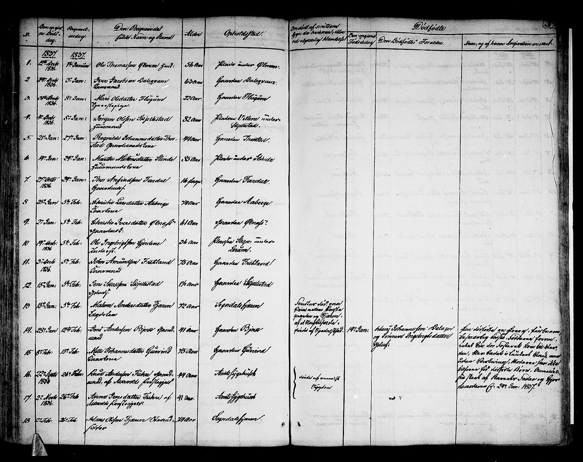 Sogndal sokneprestembete, SAB/A-81301/H/Haa/Haaa/L0010: Parish register (official) no. A 10, 1821-1838, p. 279