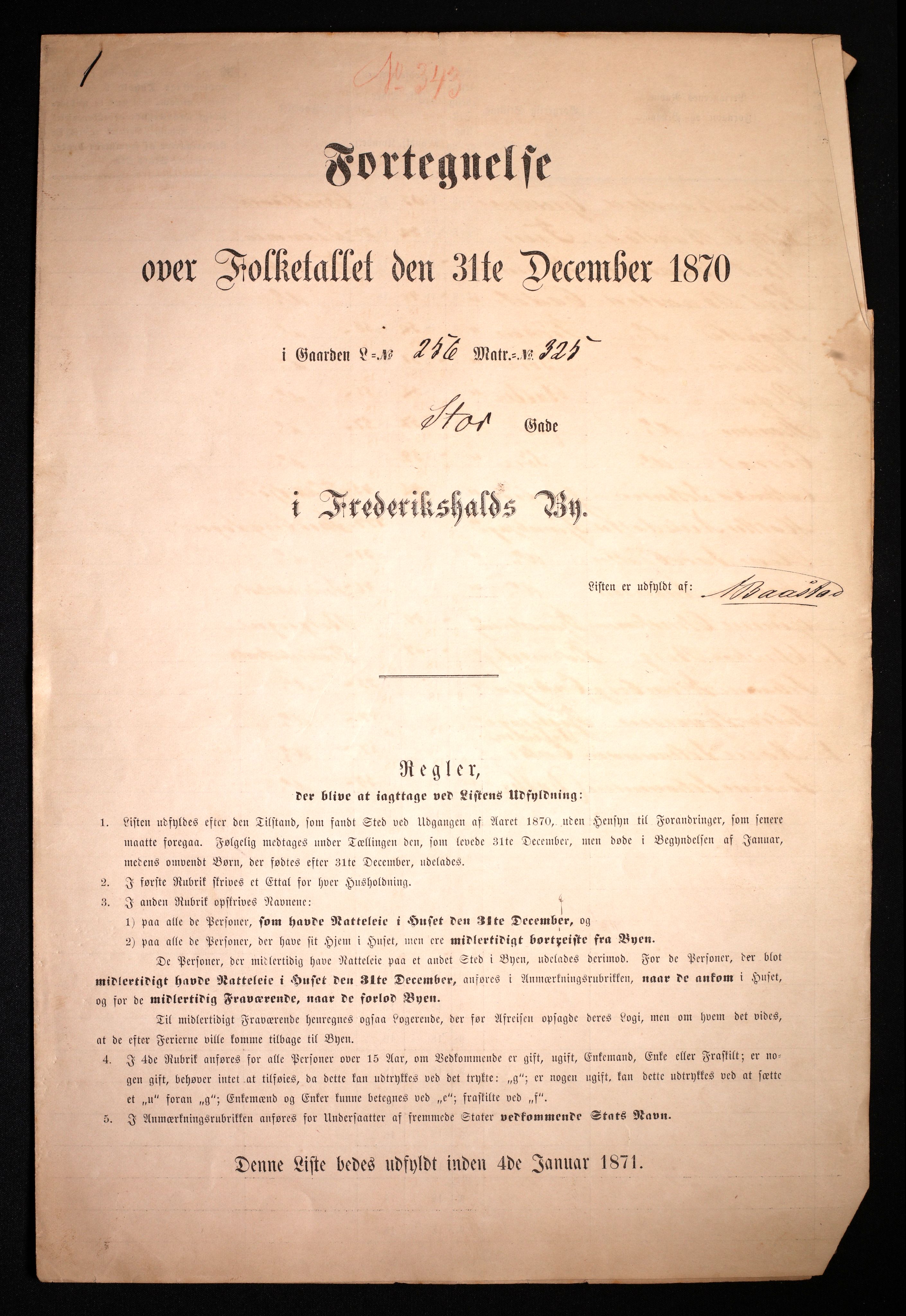 RA, 1870 census for 0101 Fredrikshald, 1870, p. 1438