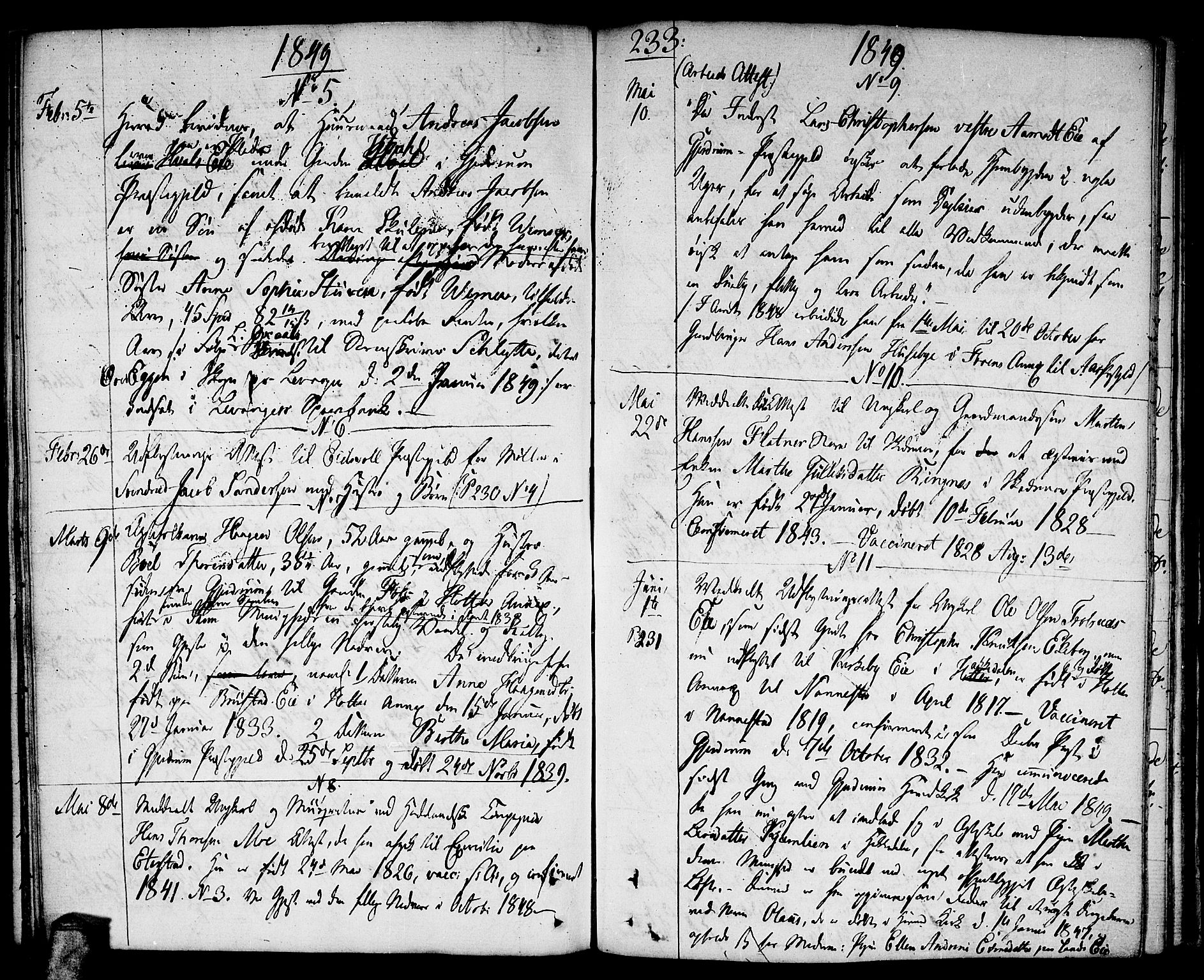 Gjerdrum prestekontor Kirkebøker, AV/SAO-A-10412b/F/Fa/L0003: Parish register (official) no. I 3, 1798-1815, p. 233