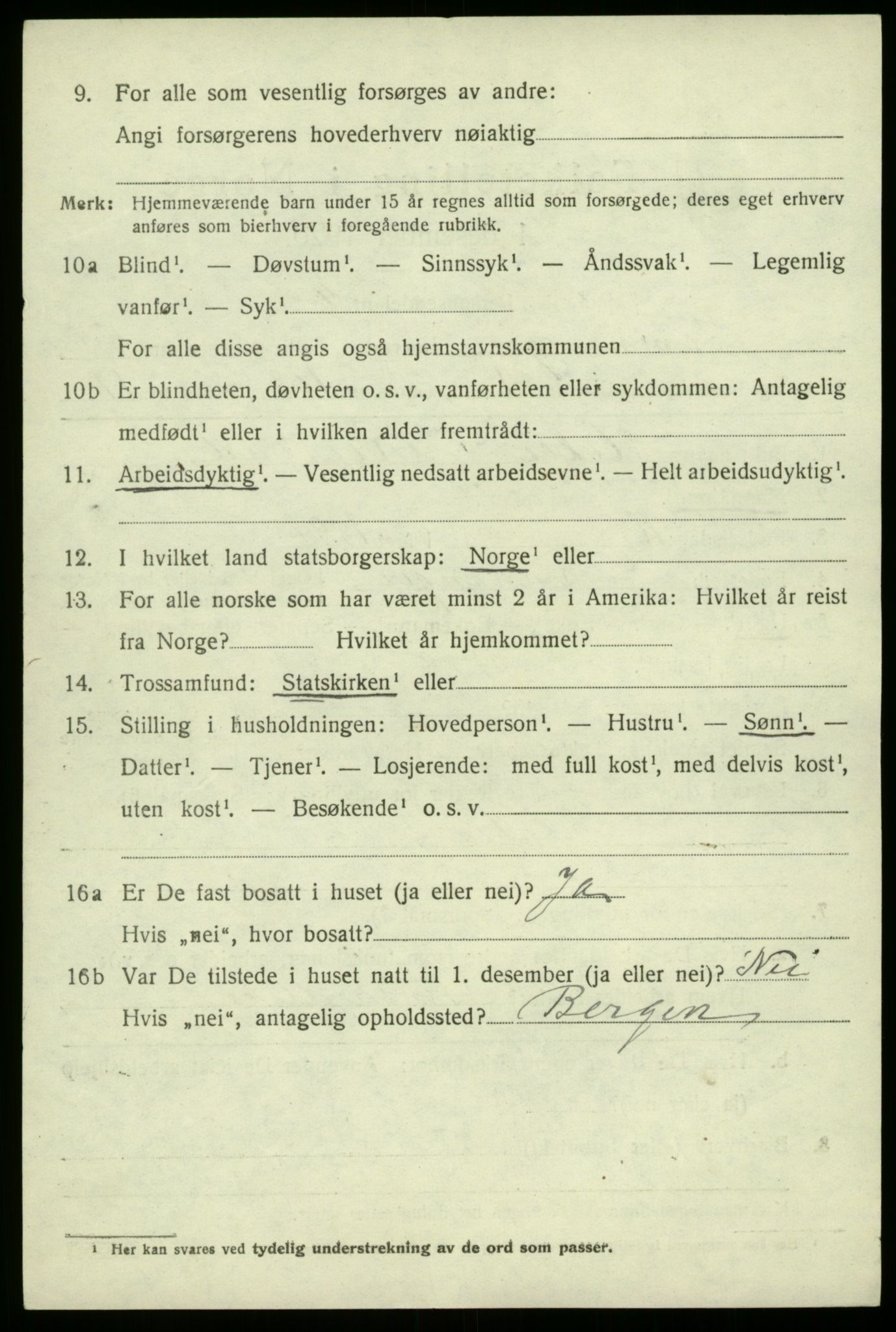 SAB, 1920 census for Samnanger, 1920, p. 1778