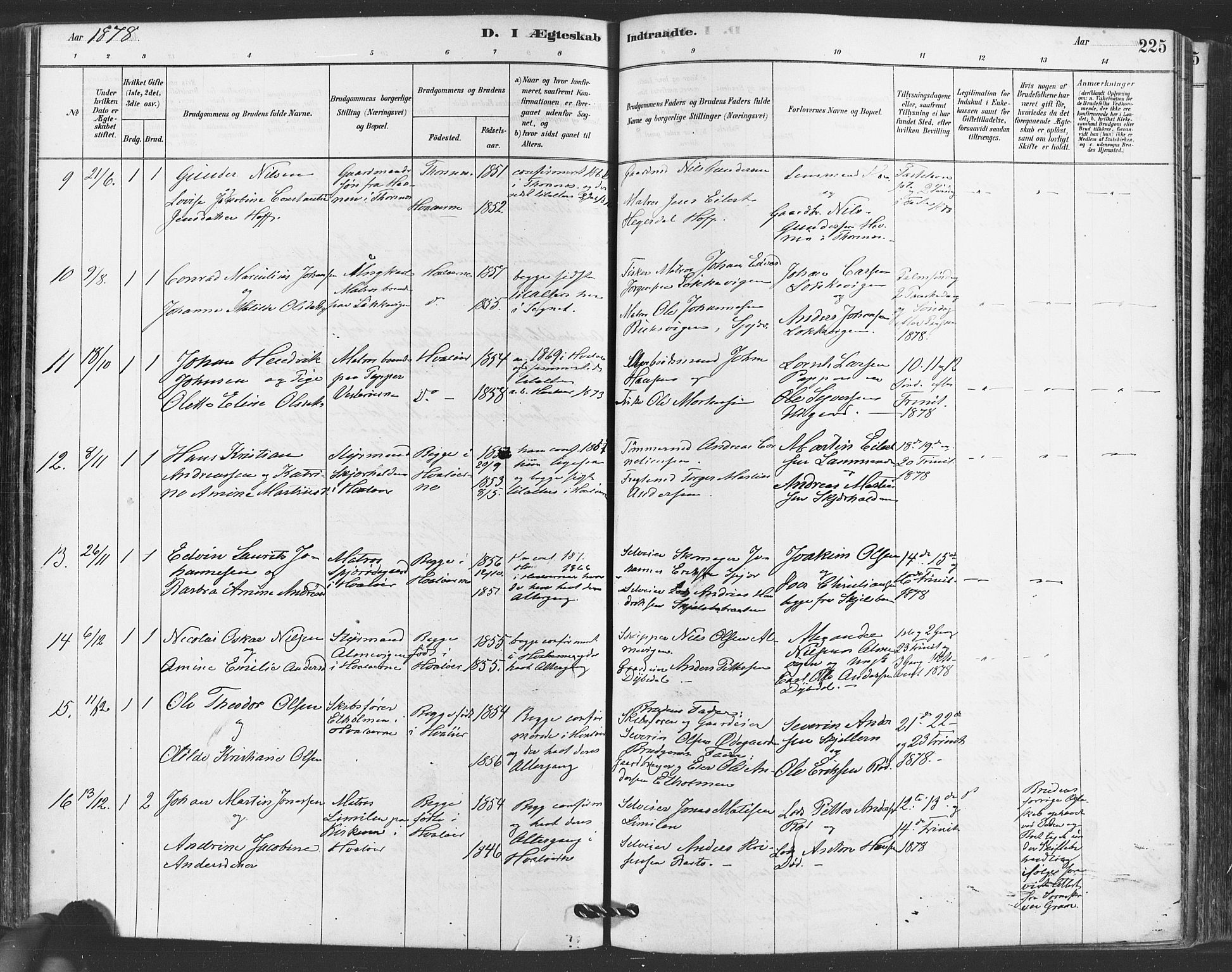 Hvaler prestekontor Kirkebøker, SAO/A-2001/F/Fa/L0008: Parish register (official) no. I 8, 1878-1895, p. 225