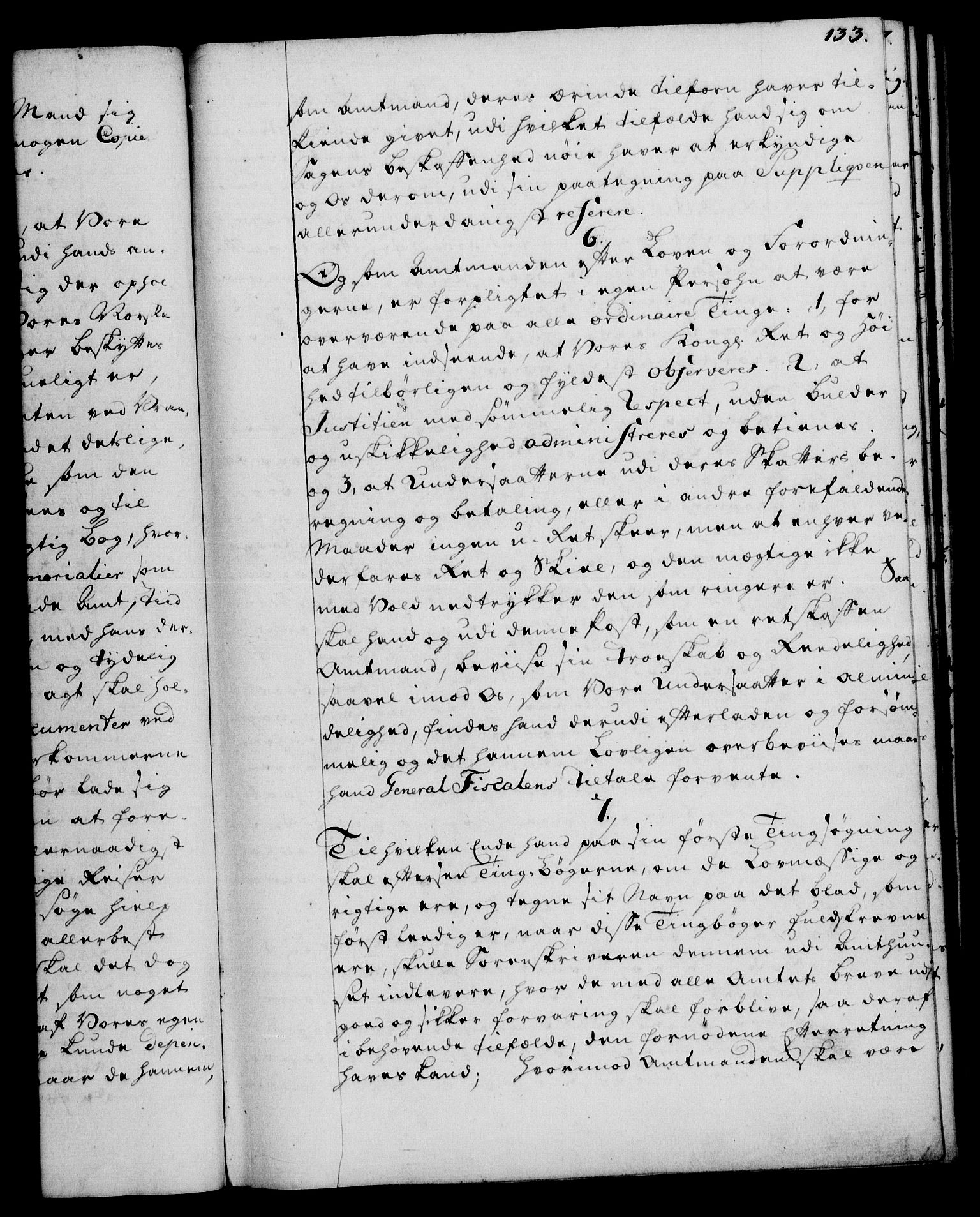 Rentekammeret, Kammerkanselliet, RA/EA-3111/G/Gg/Ggi/L0003: Norsk instruksjonsprotokoll med register (merket RK 53.36), 1751-1775, p. 133