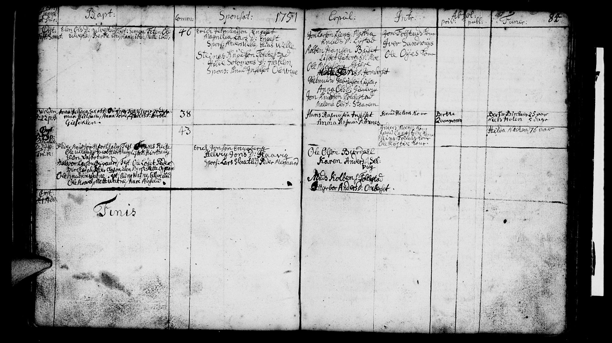 Ministerialprotokoller, klokkerbøker og fødselsregistre - Møre og Romsdal, AV/SAT-A-1454/511/L0135: Parish register (official) no. 511A02, 1741-1760, p. 84