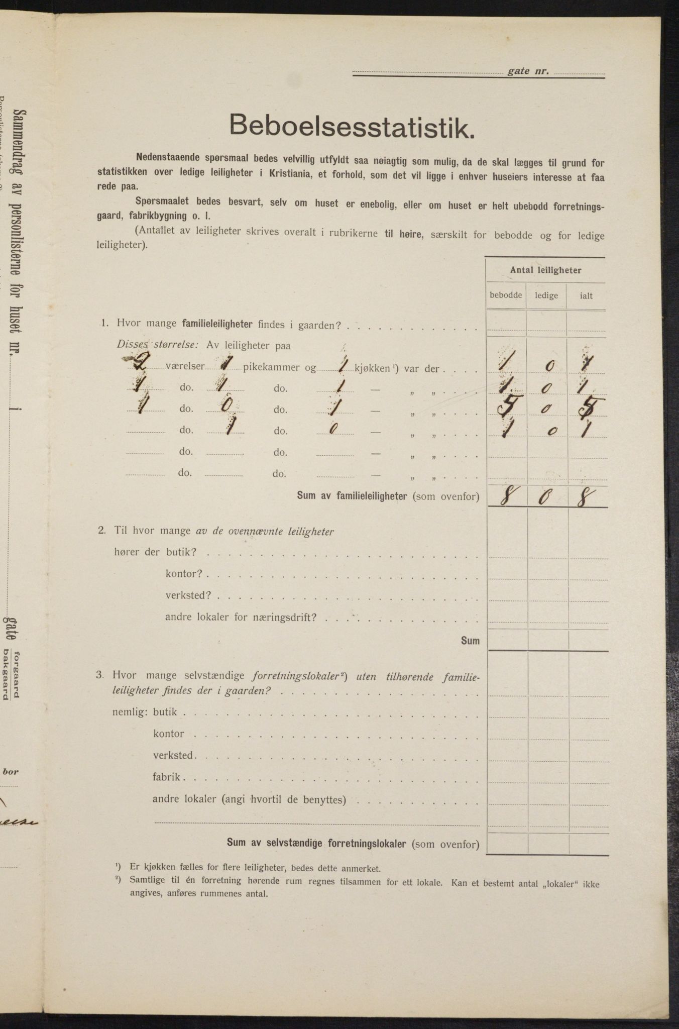 OBA, Municipal Census 1912 for Kristiania, 1912, p. 128896