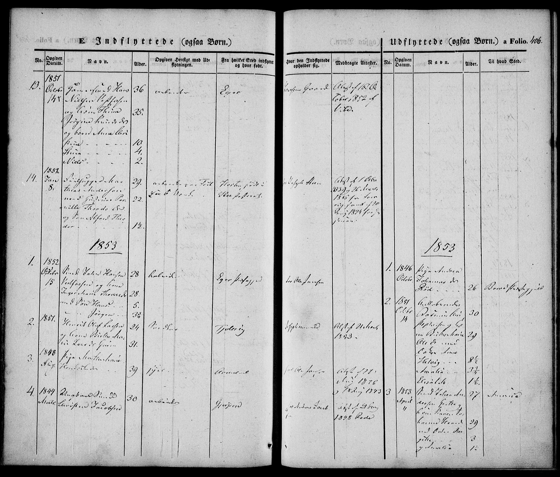 Larvik kirkebøker, SAKO/A-352/F/Fb/L0003: Parish register (official) no. II 3, 1842-1856, p. 406