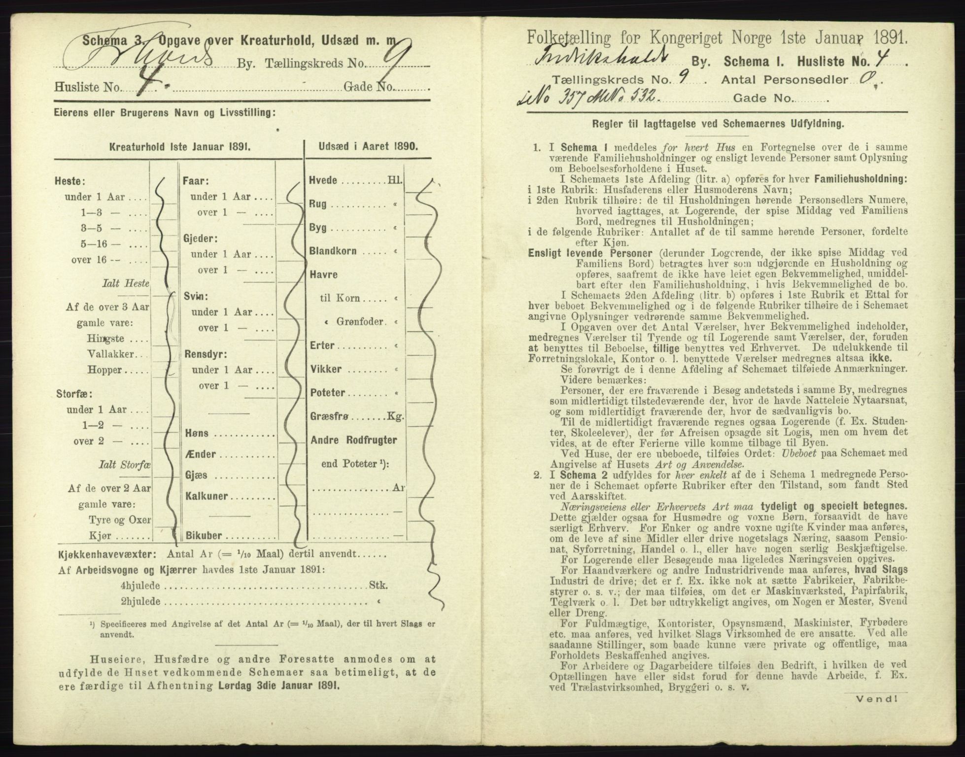 RA, 1891 census for 0101 Fredrikshald, 1891, p. 784